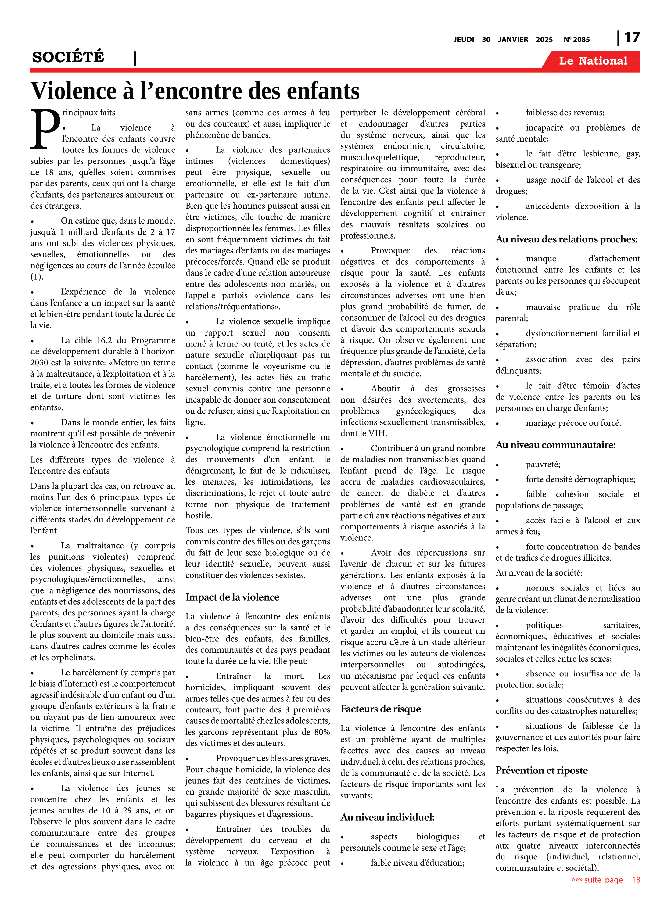 Page 17 de l'édition 2085