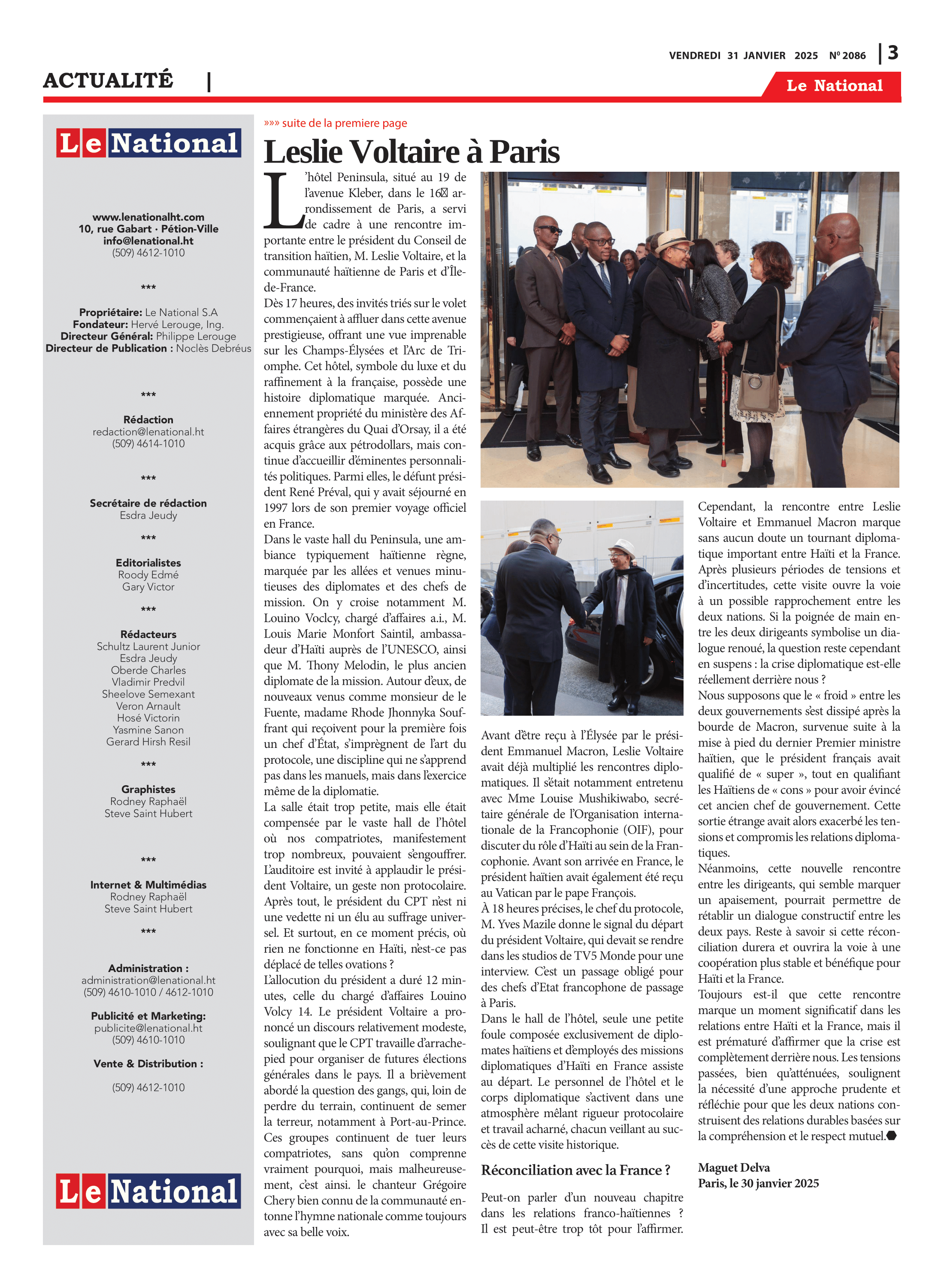 Page 3 de l'édition 2086