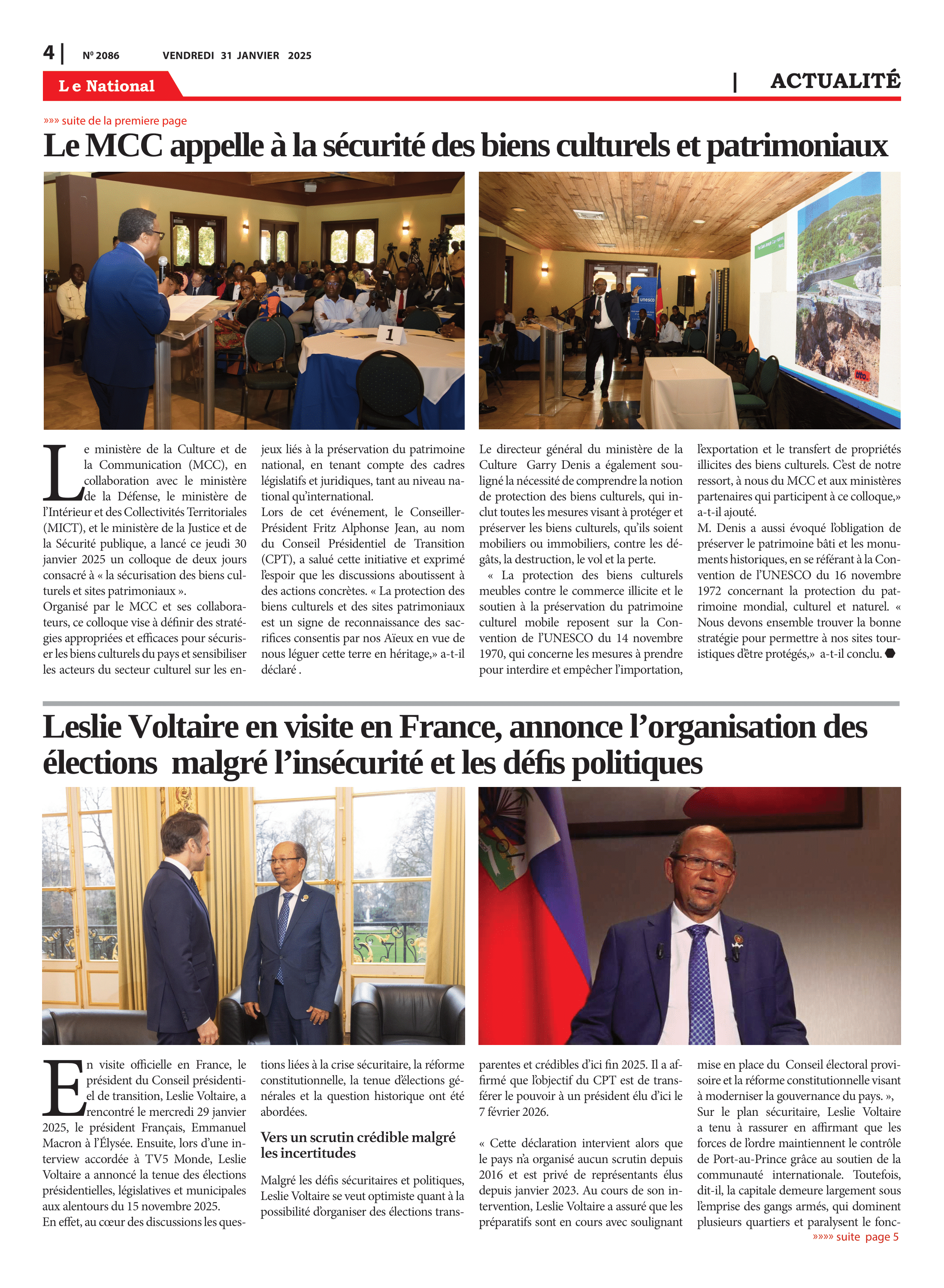 Page 4 de l'édition 2086