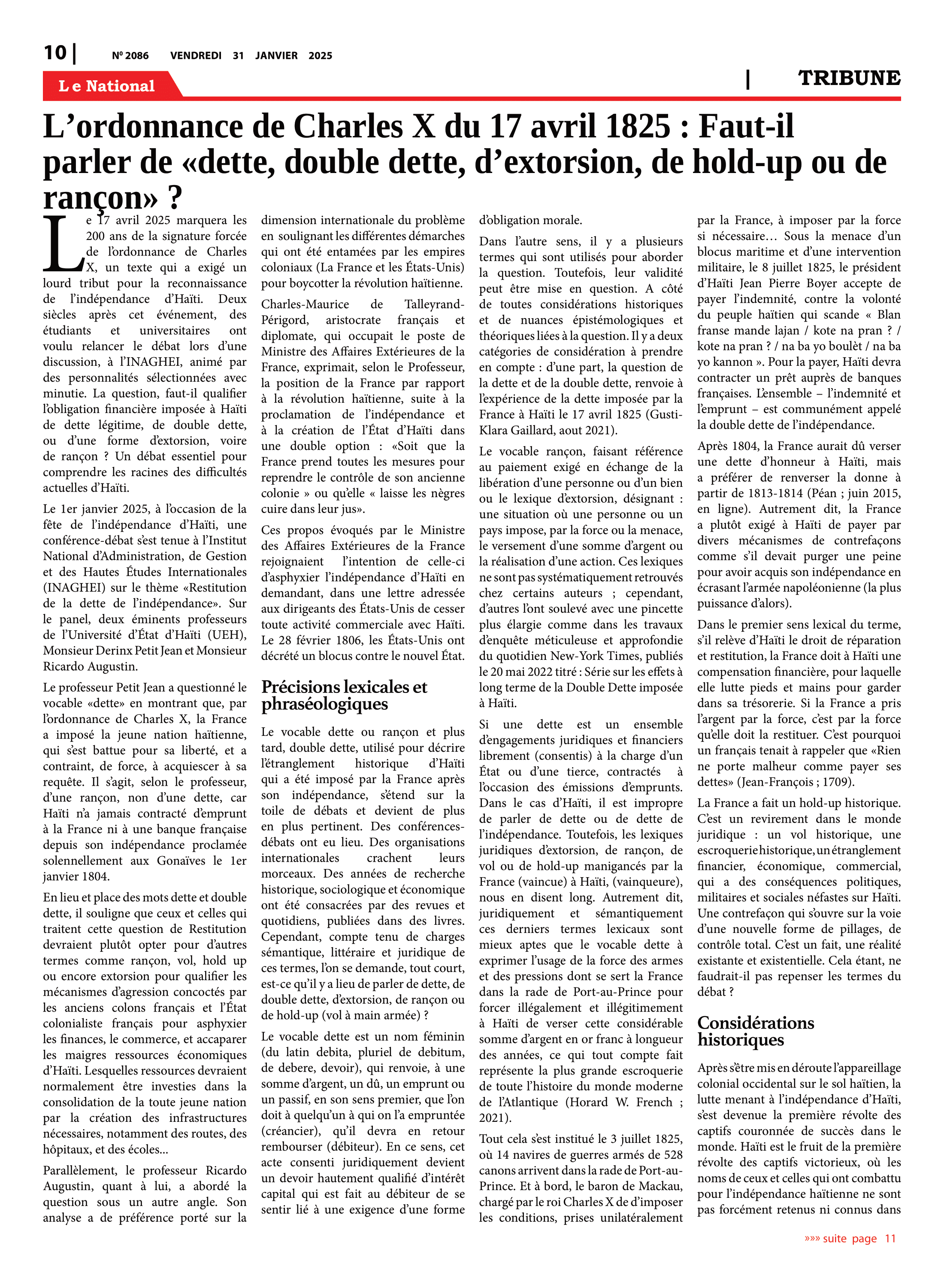 Page 10 de l'édition 2086