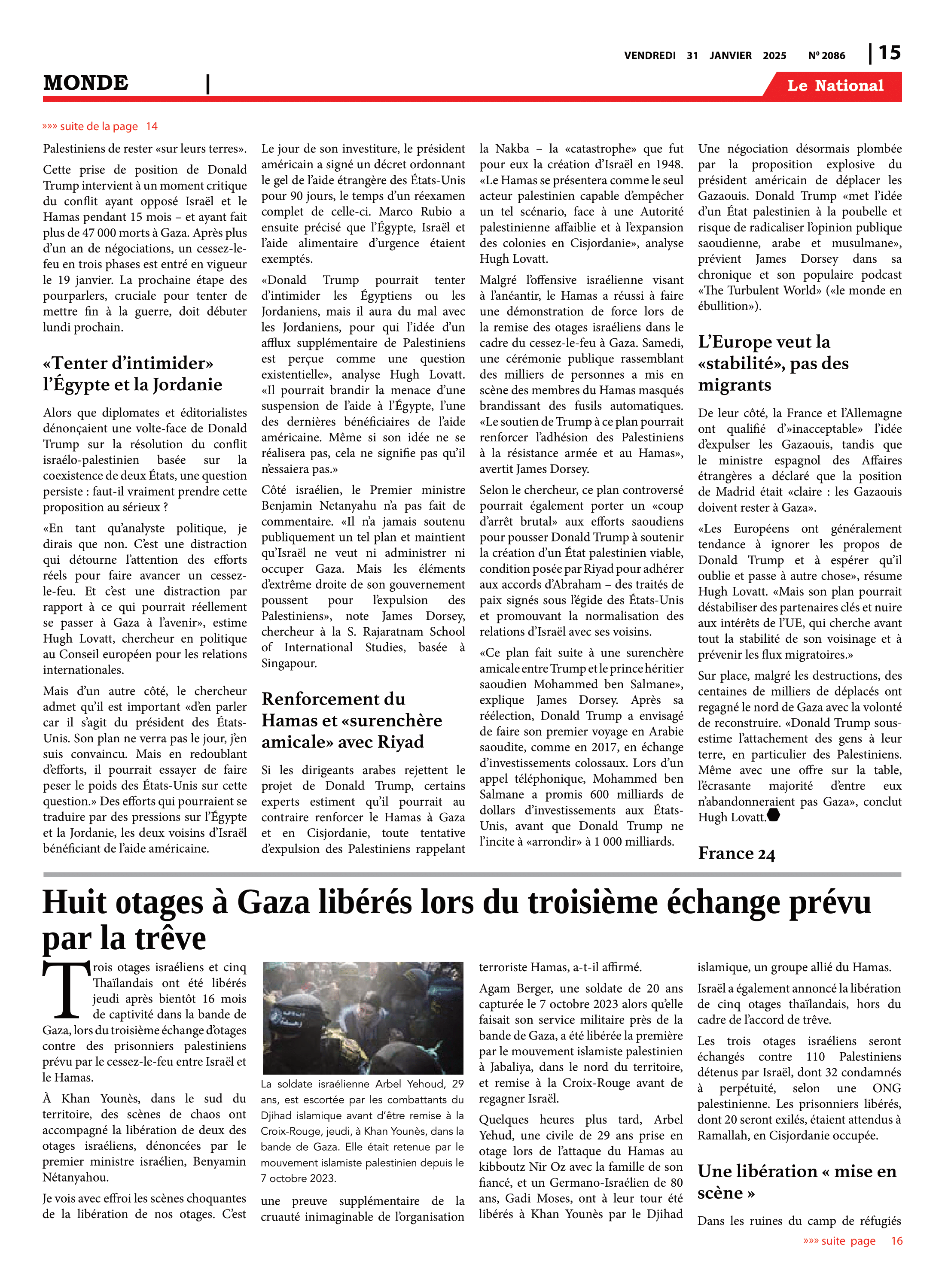 Page 15 de l'édition 2086