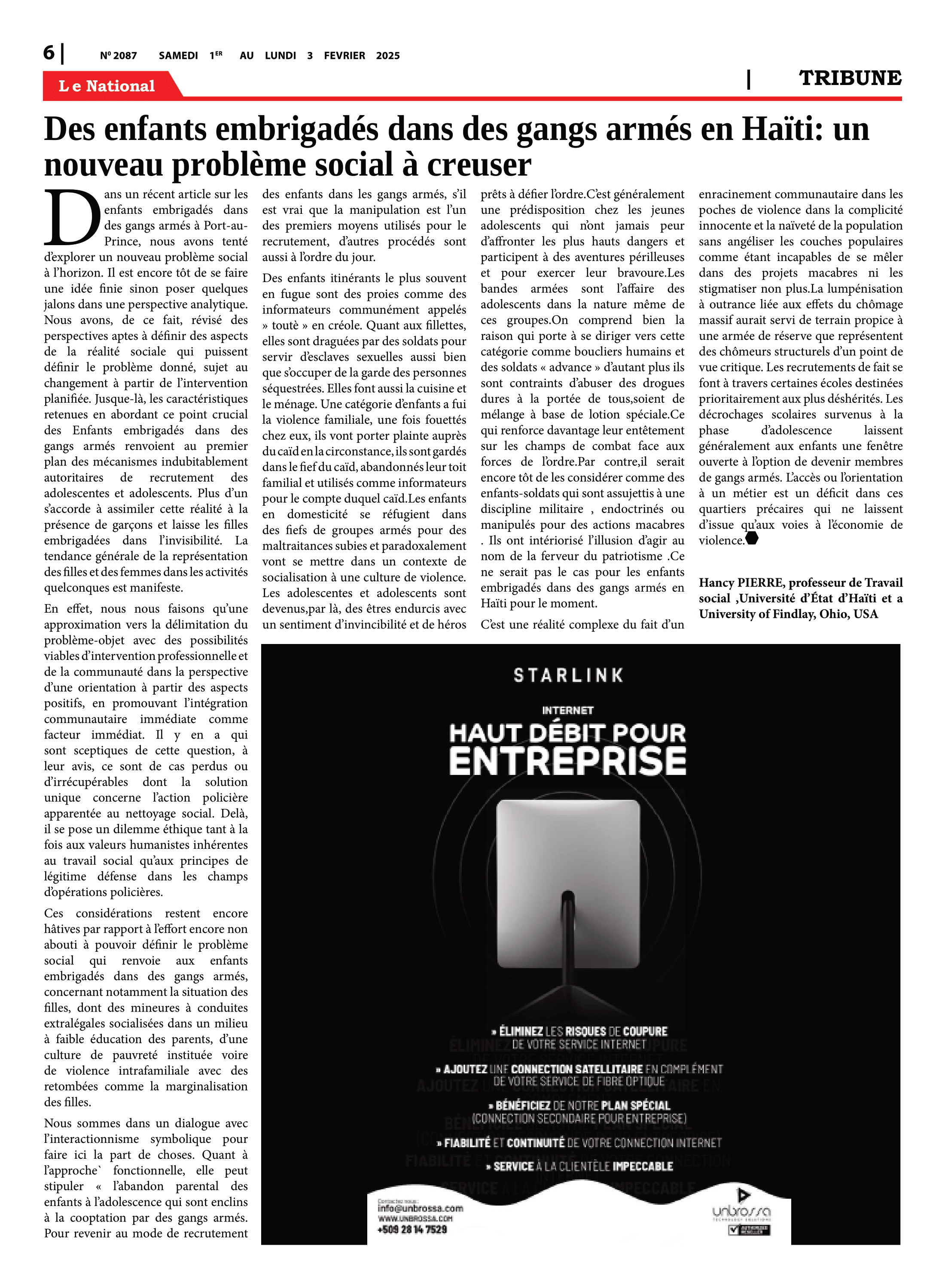Page 6 de l'édition 2087