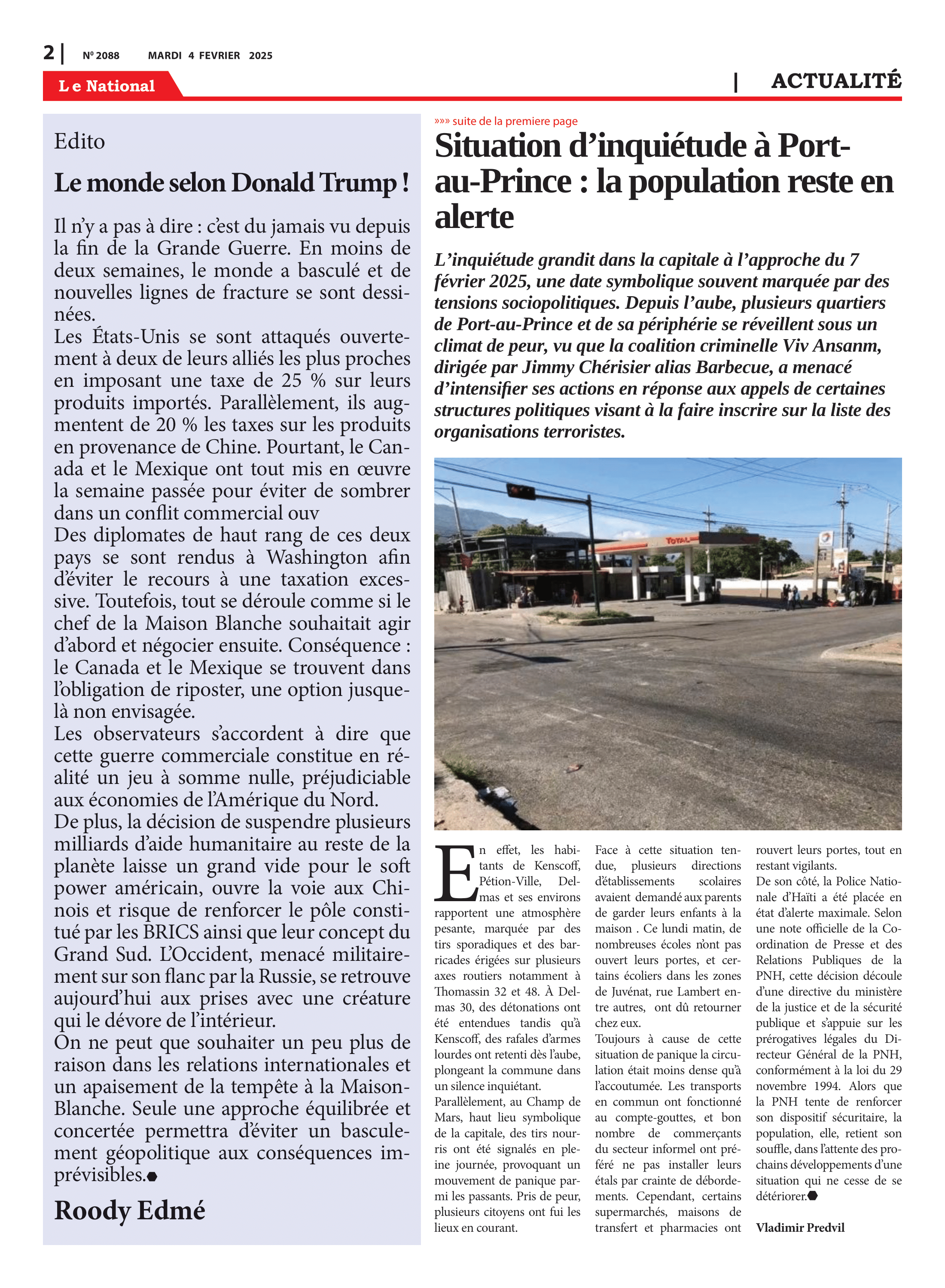 Page 2 de l'édition 2088