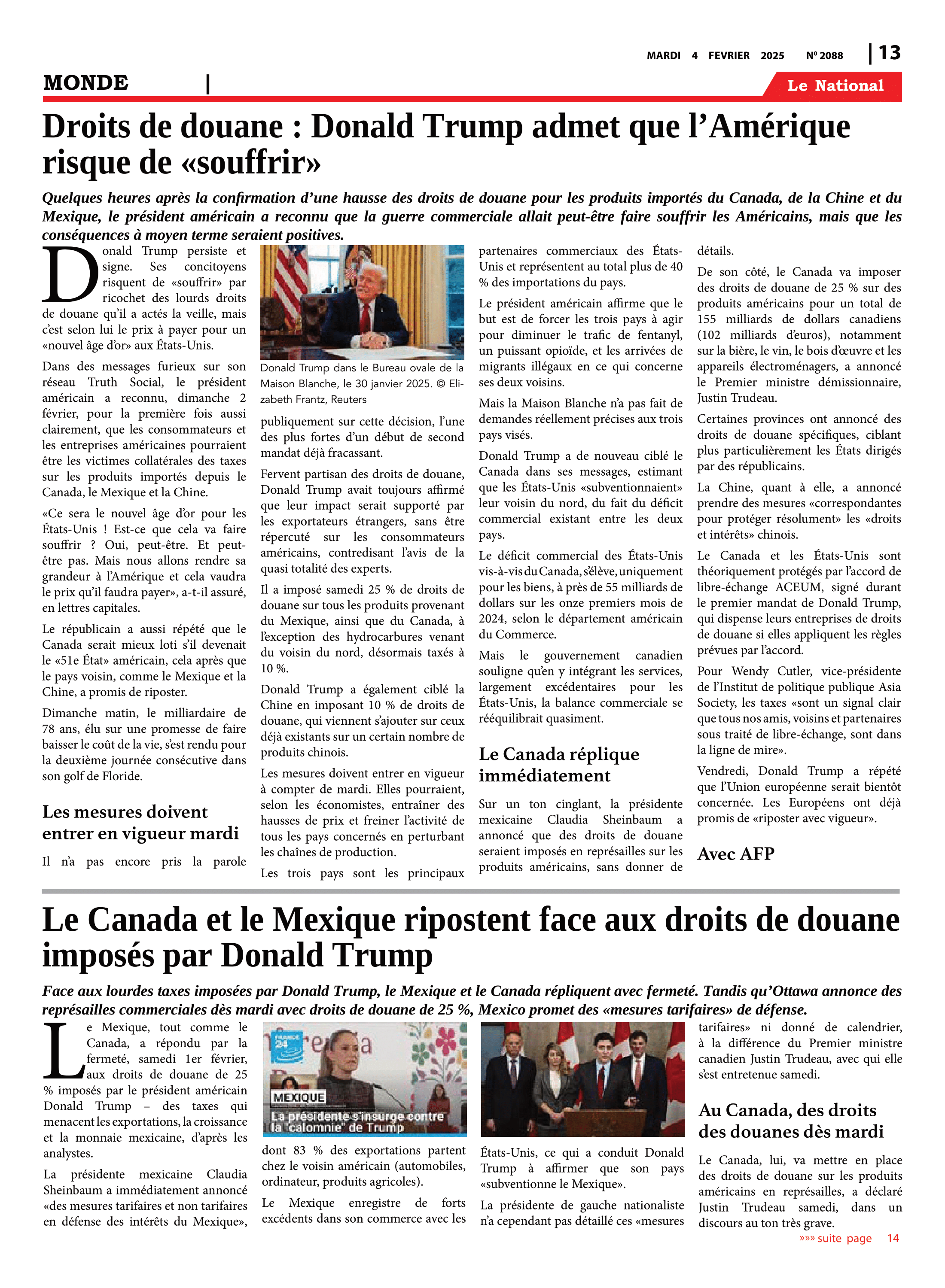 Page 13 de l'édition 2088