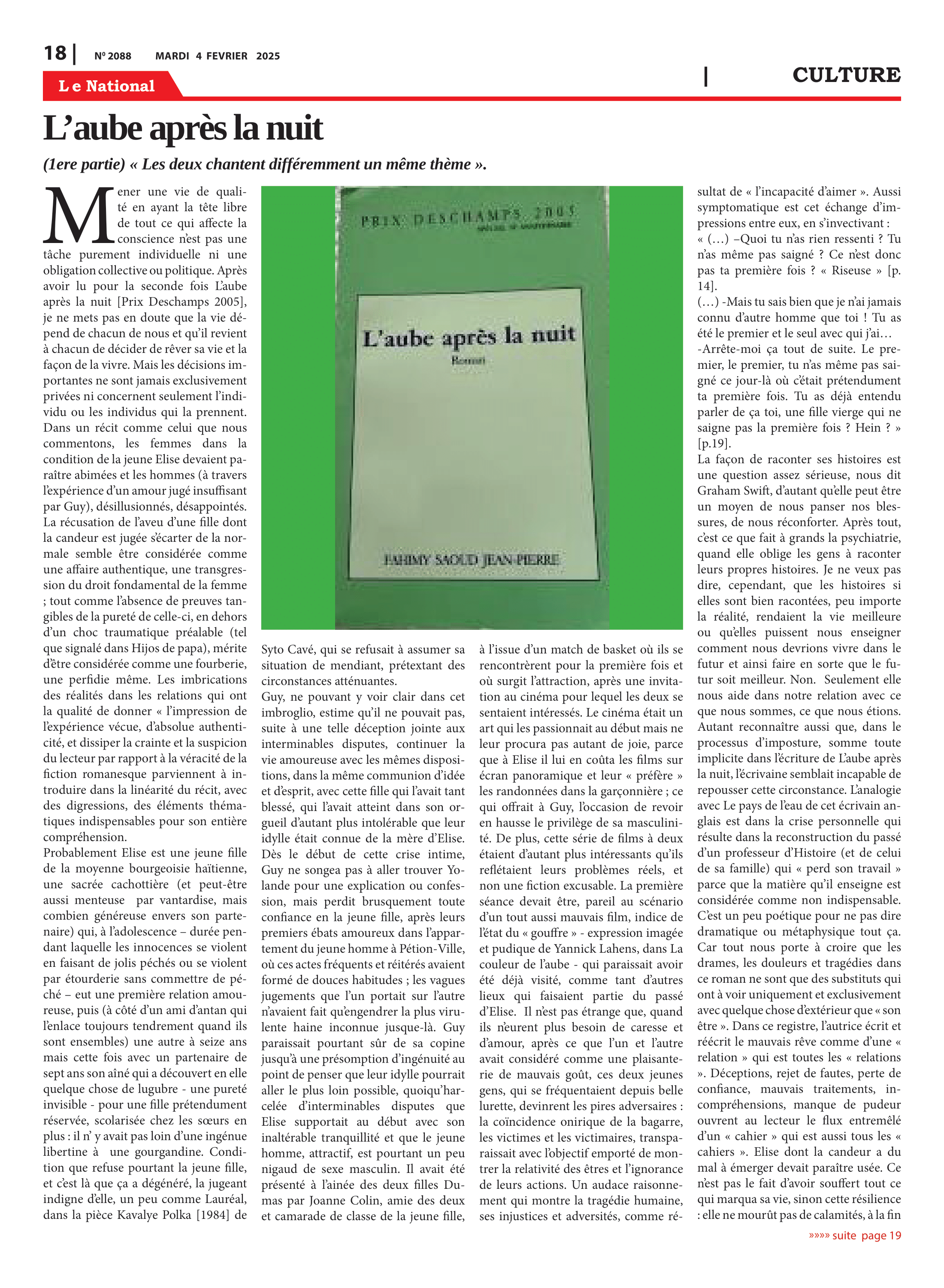 Page 18 de l'édition 2088