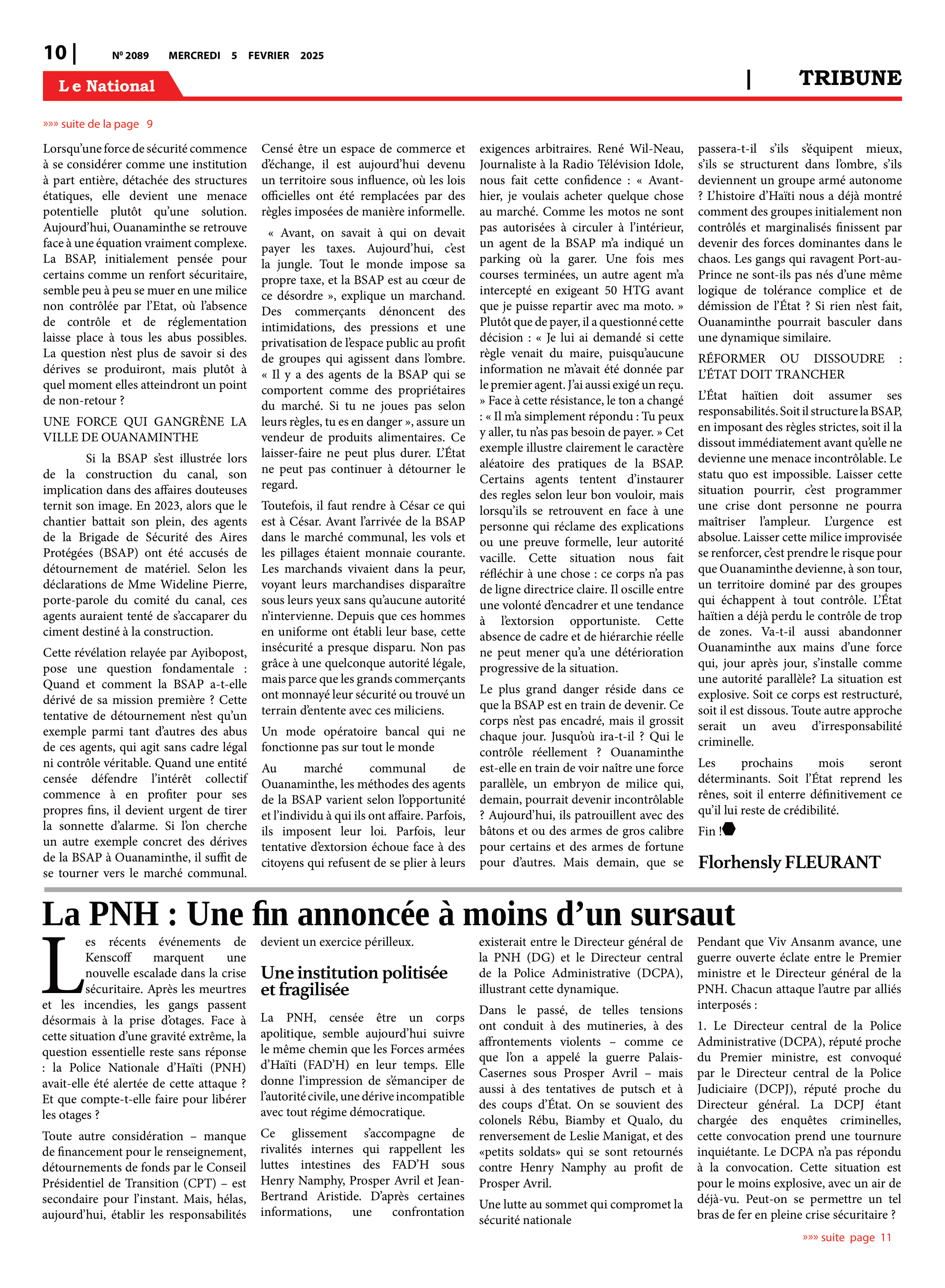 Page 10 de l'édition 2089