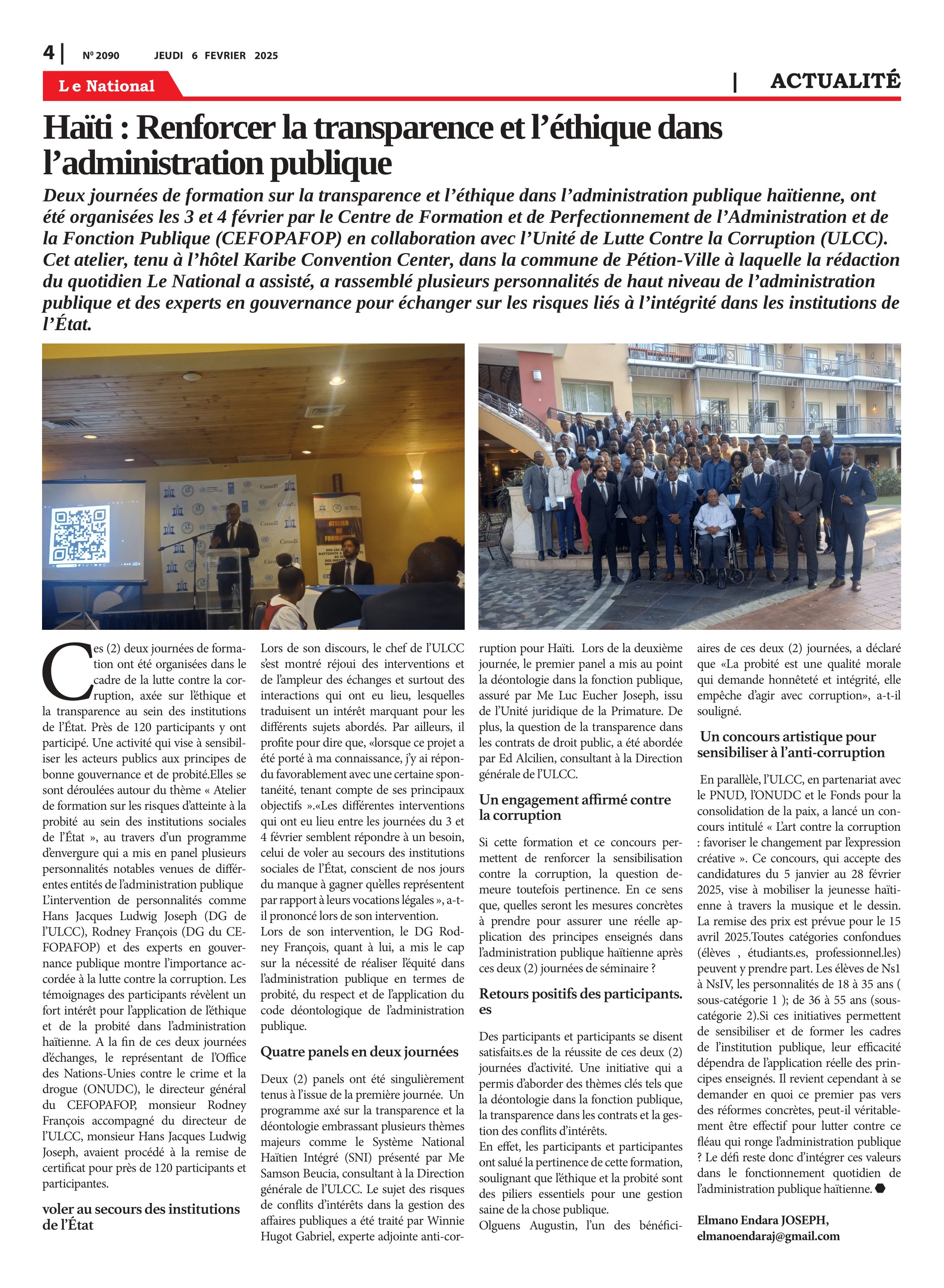 Page 4 de l'édition 2090