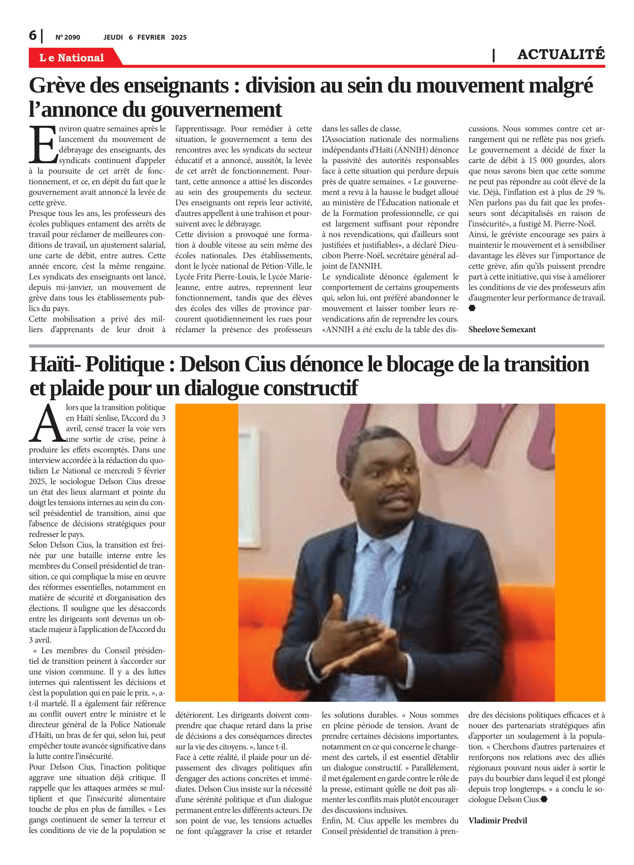 Page 6 de l'édition 2090