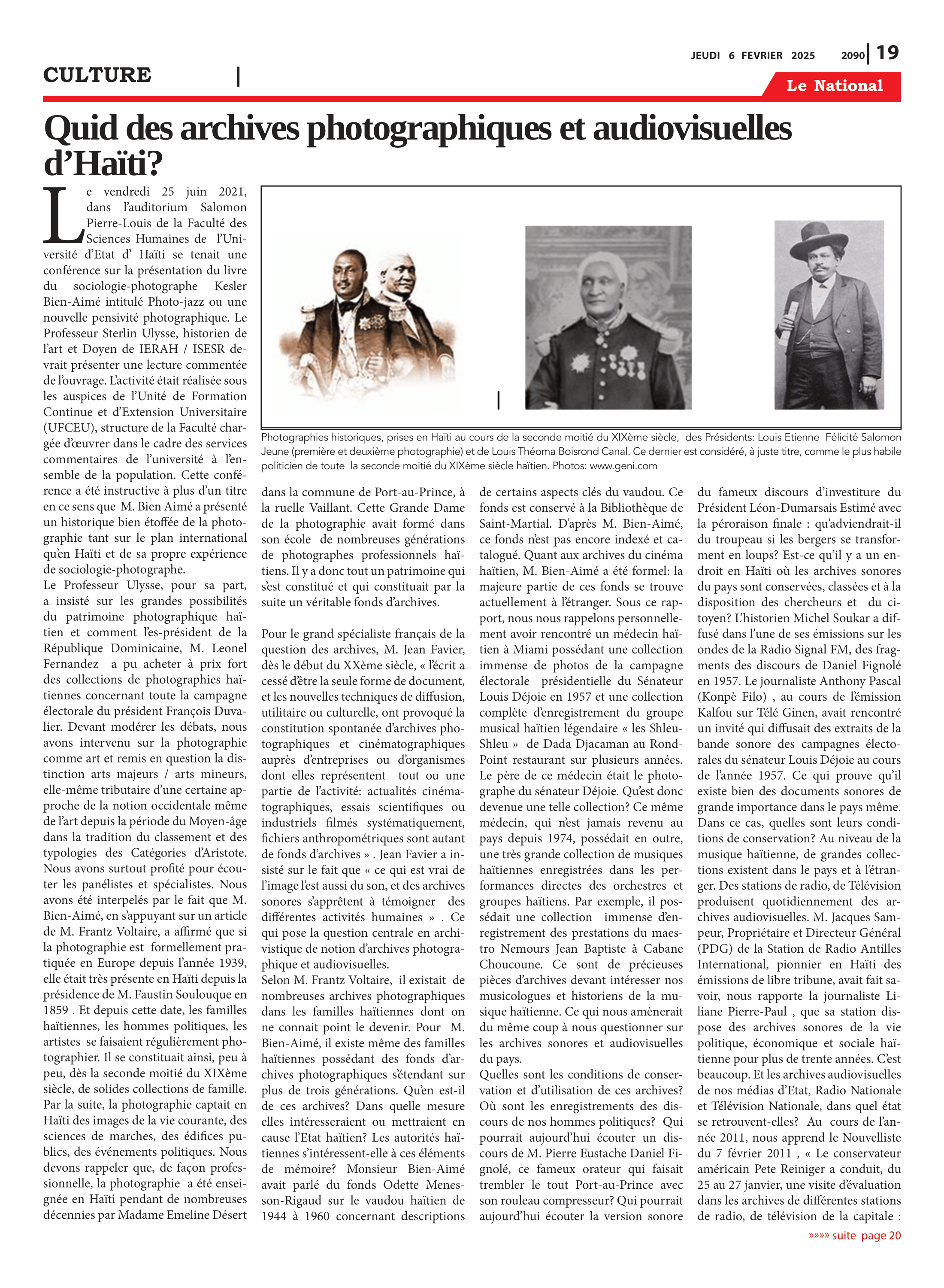 Page 19 de l'édition 2090