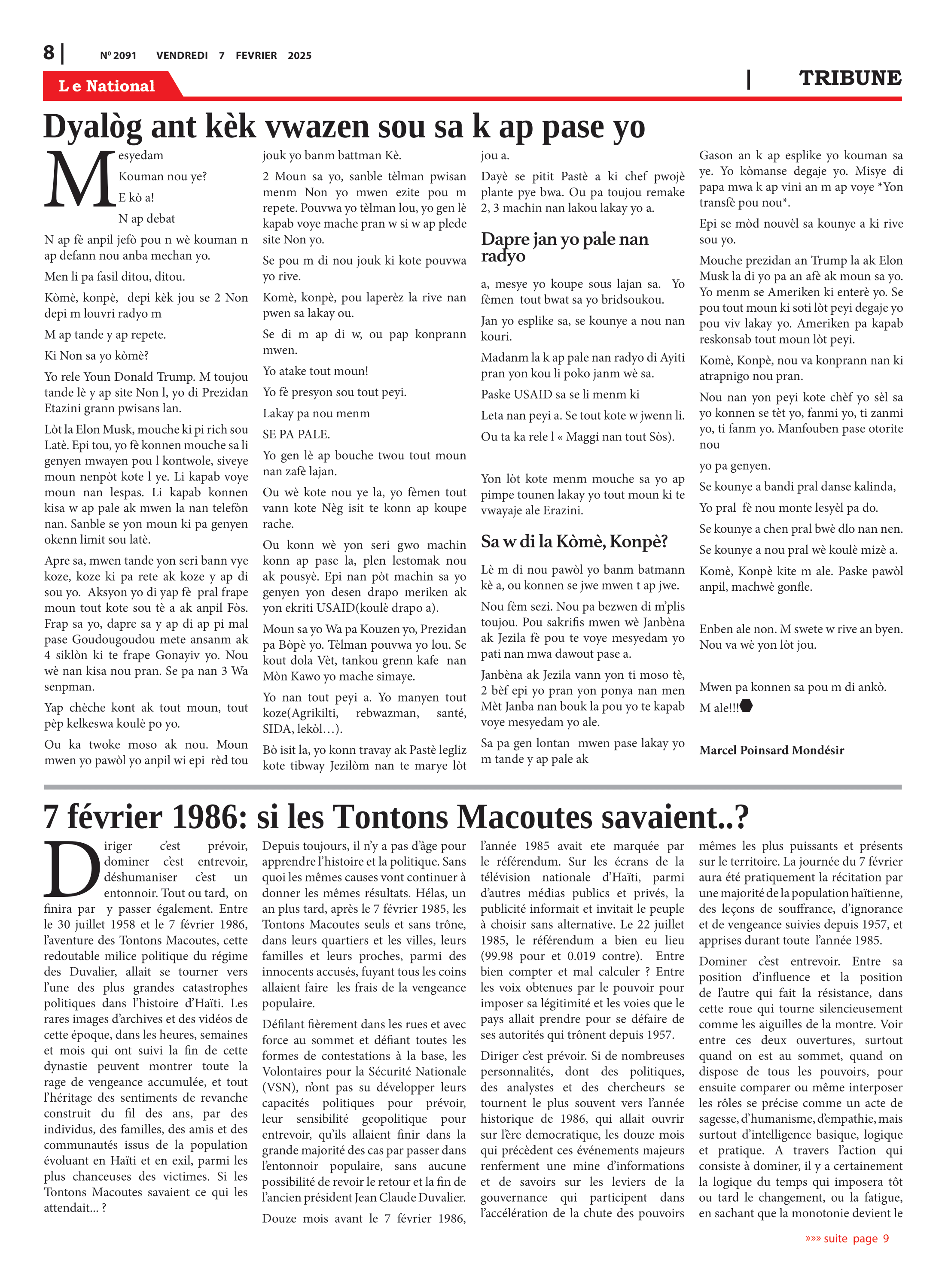 Page 8 de l'édition 2091