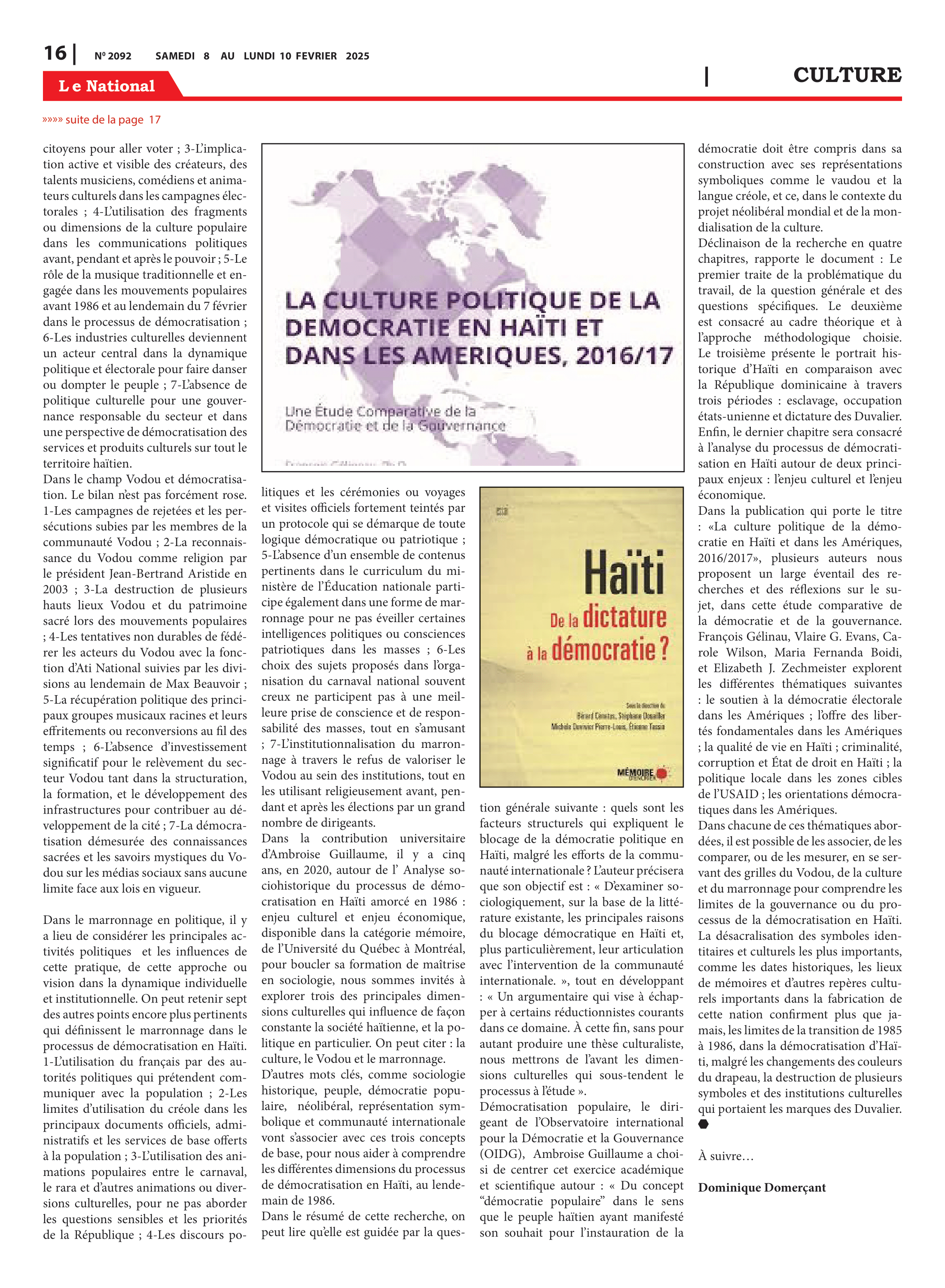 Page 16 de l'édition 2092