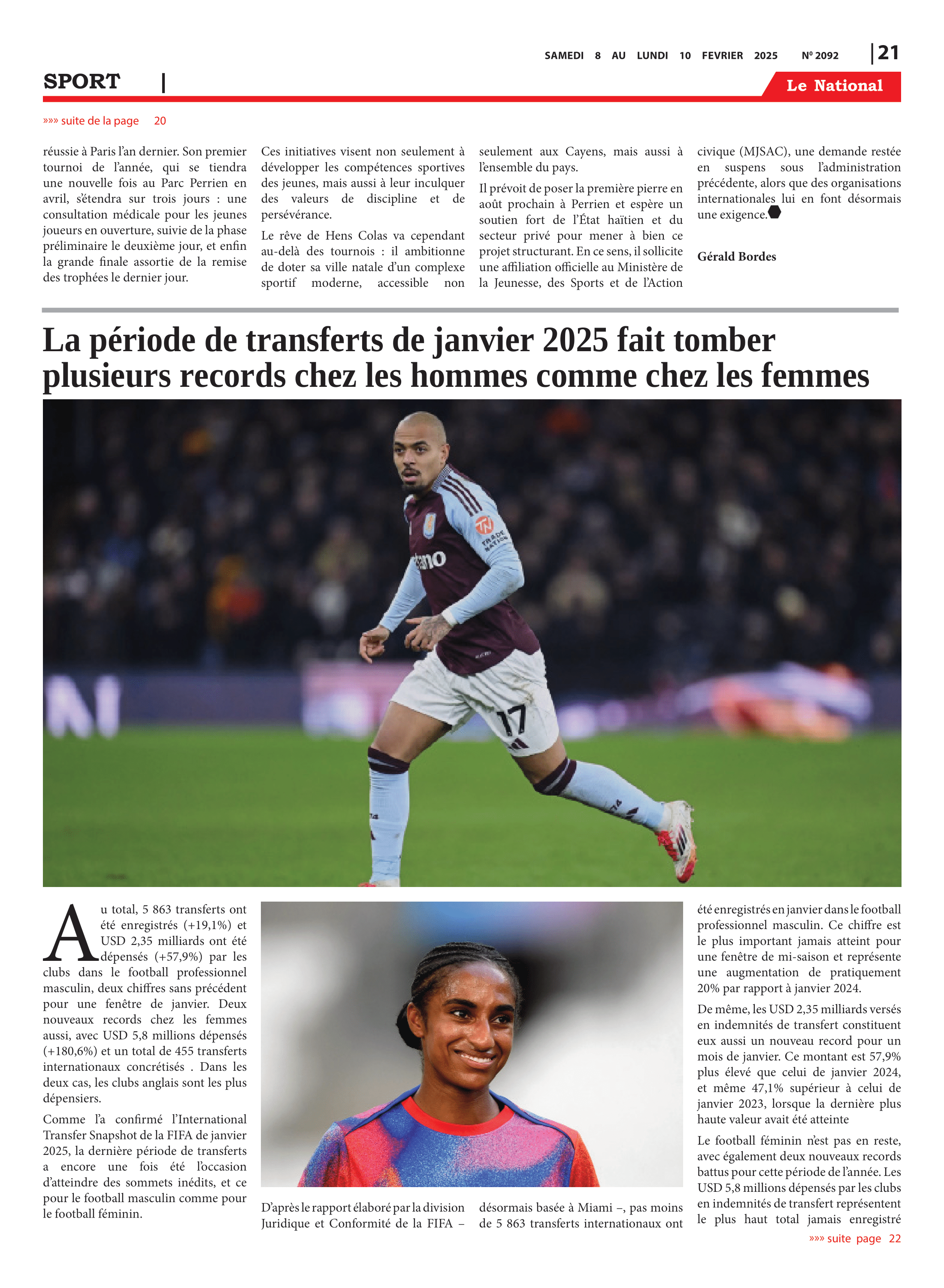 Page 21 de l'édition 2092