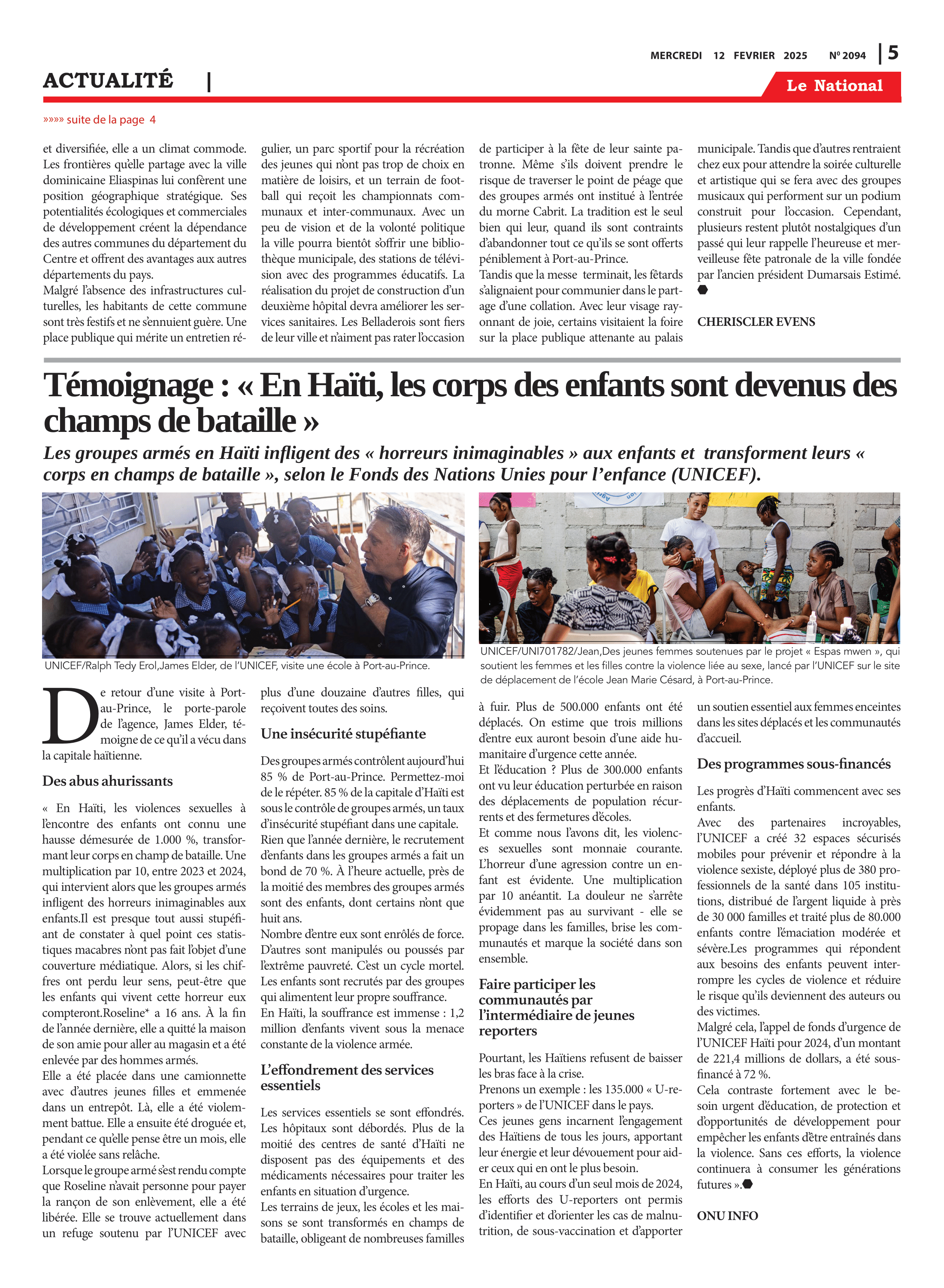 Page 5 de l'édition 2094