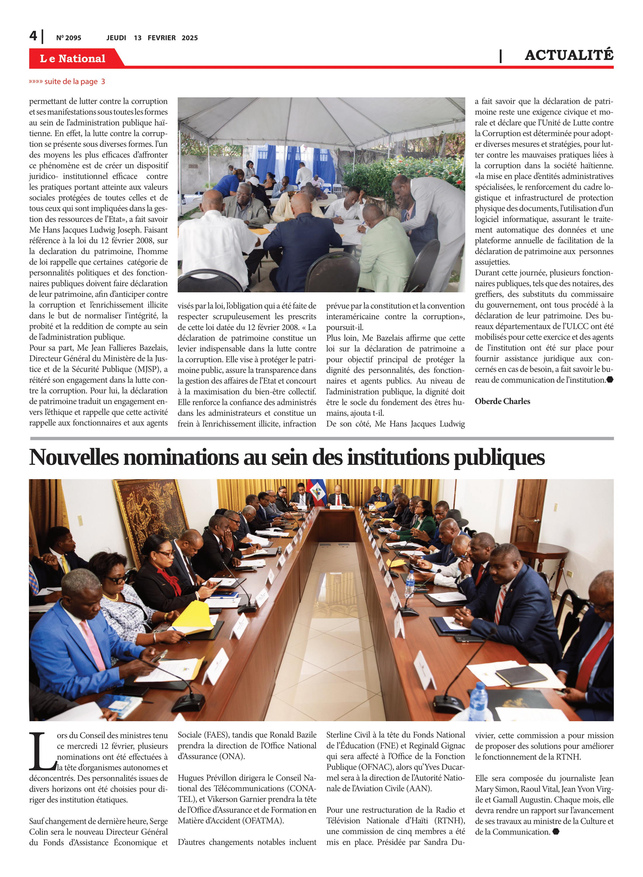 Page 4 de l'édition 2095