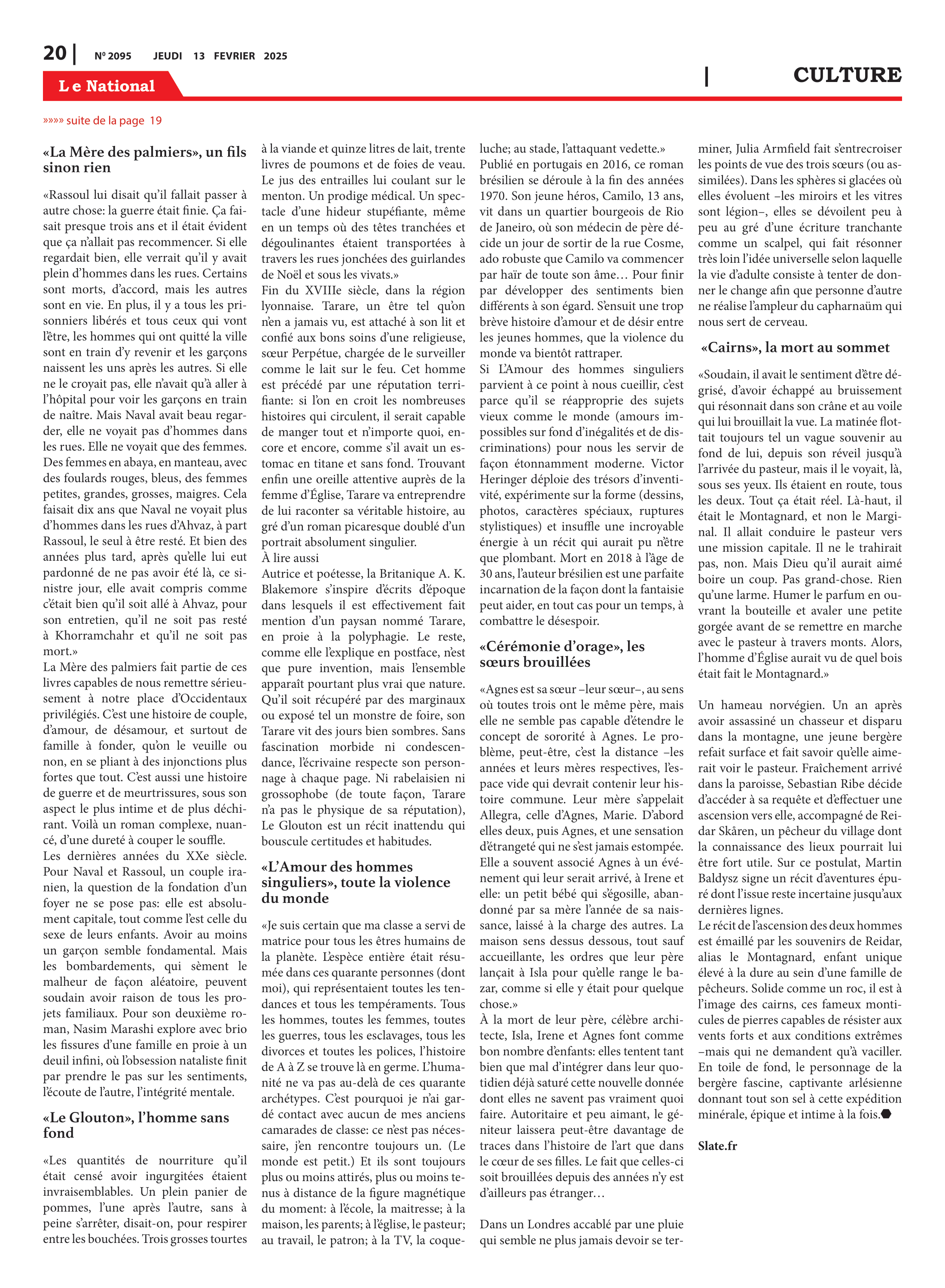 Page 20 de l'édition 2095