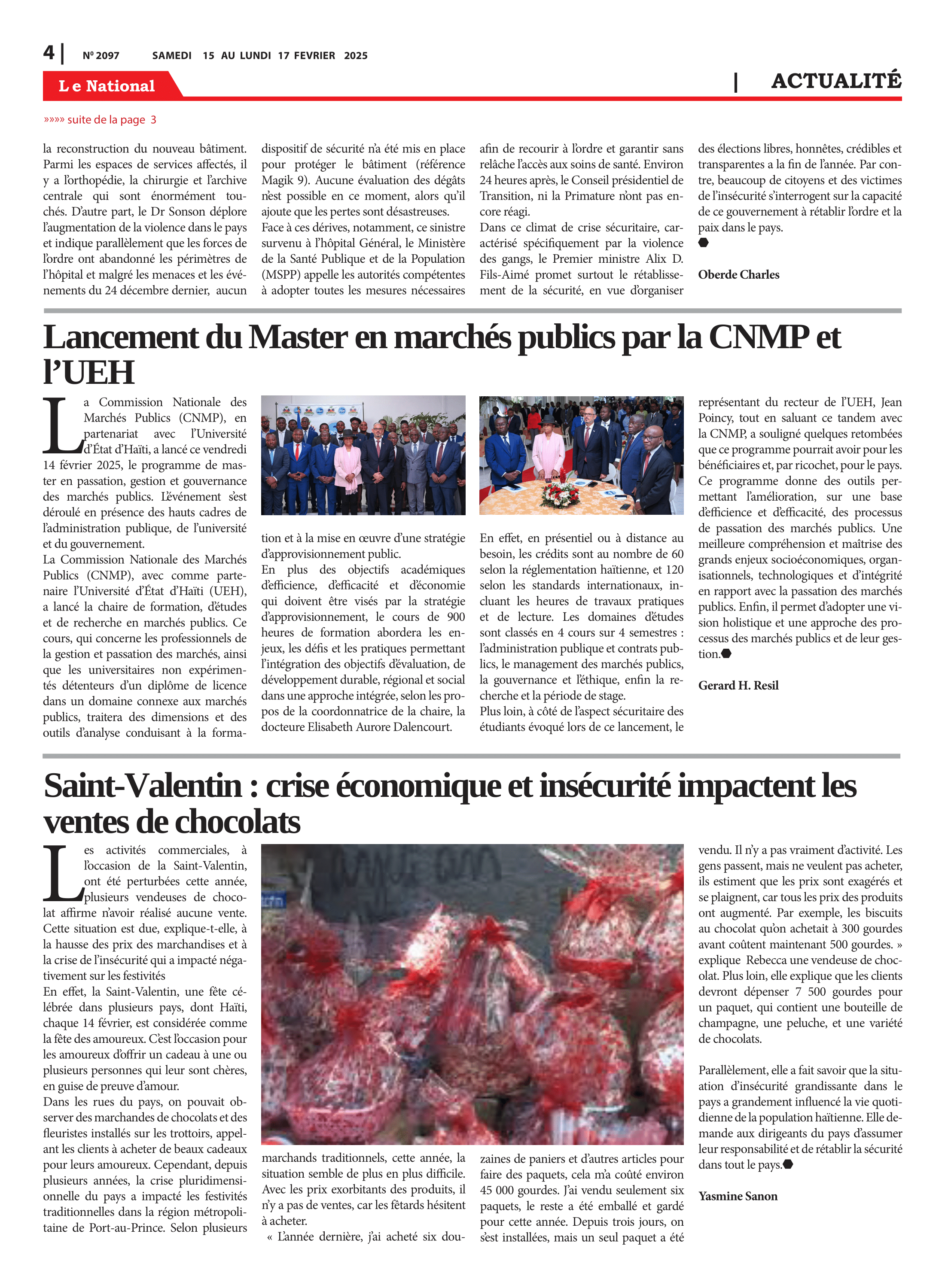 Page 4 de l'édition 2097