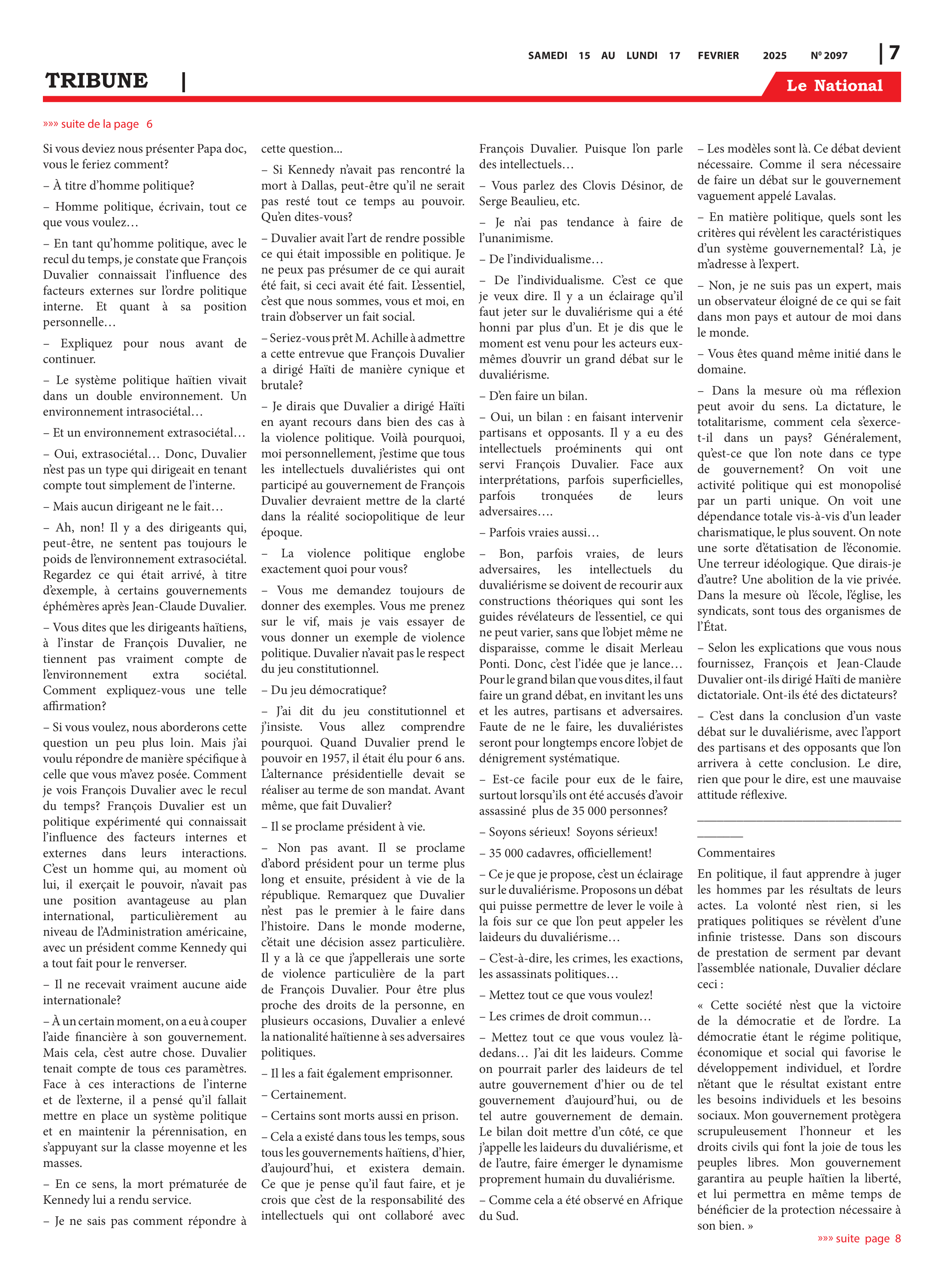 Page 7 de l'édition 2097