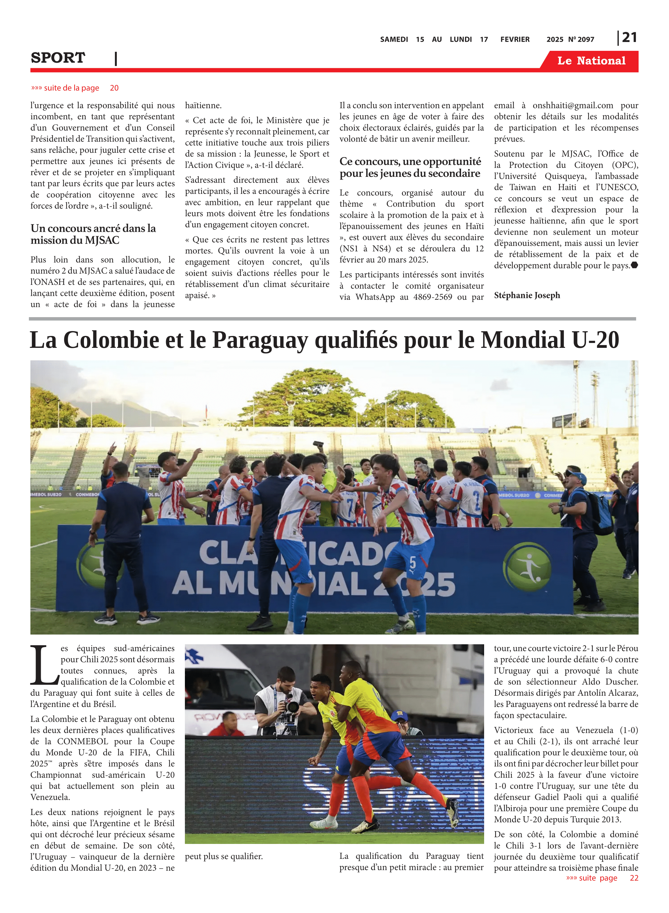 Page 23 de l'édition 2097