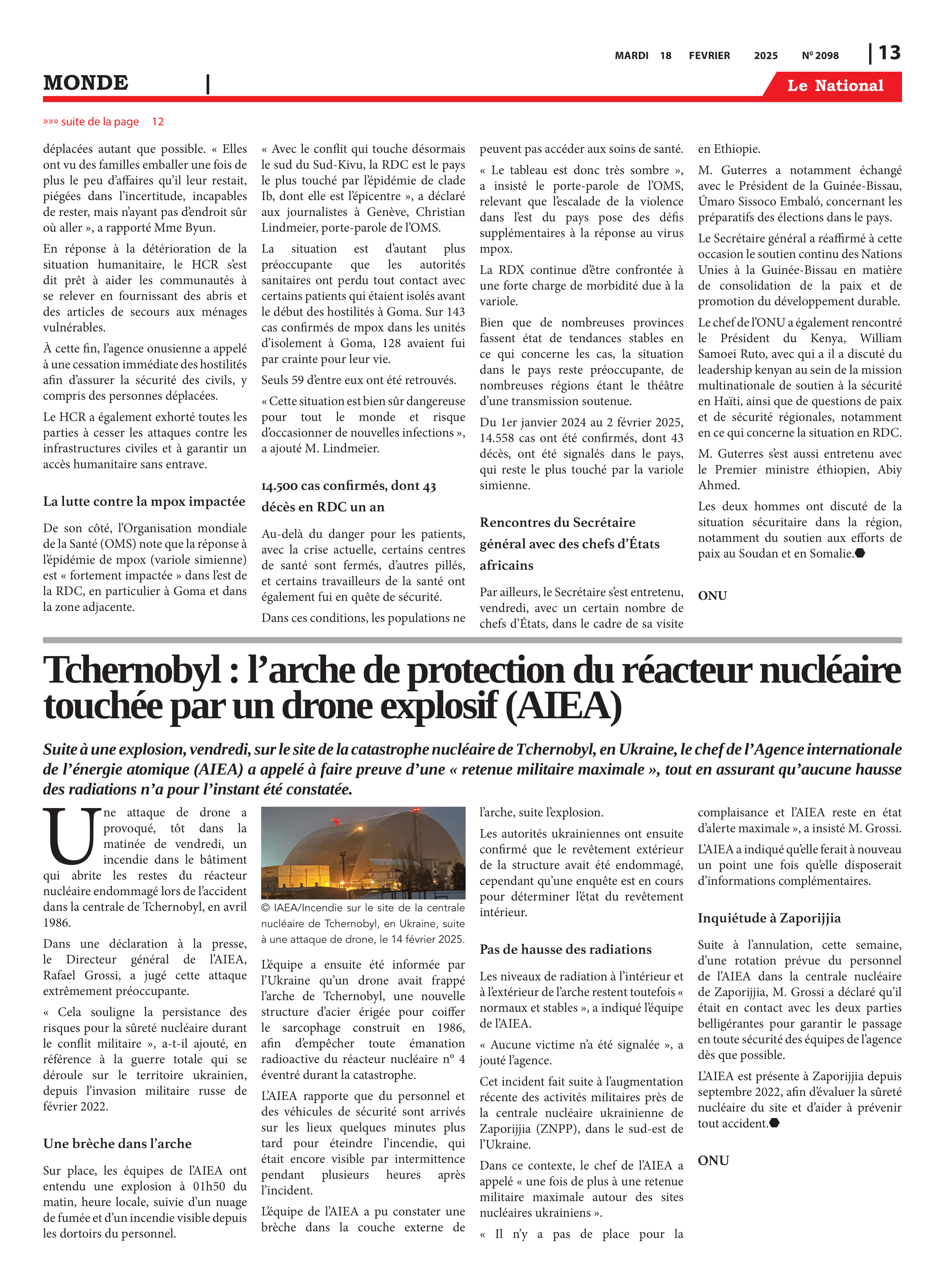 Page 13 de l'édition 2098