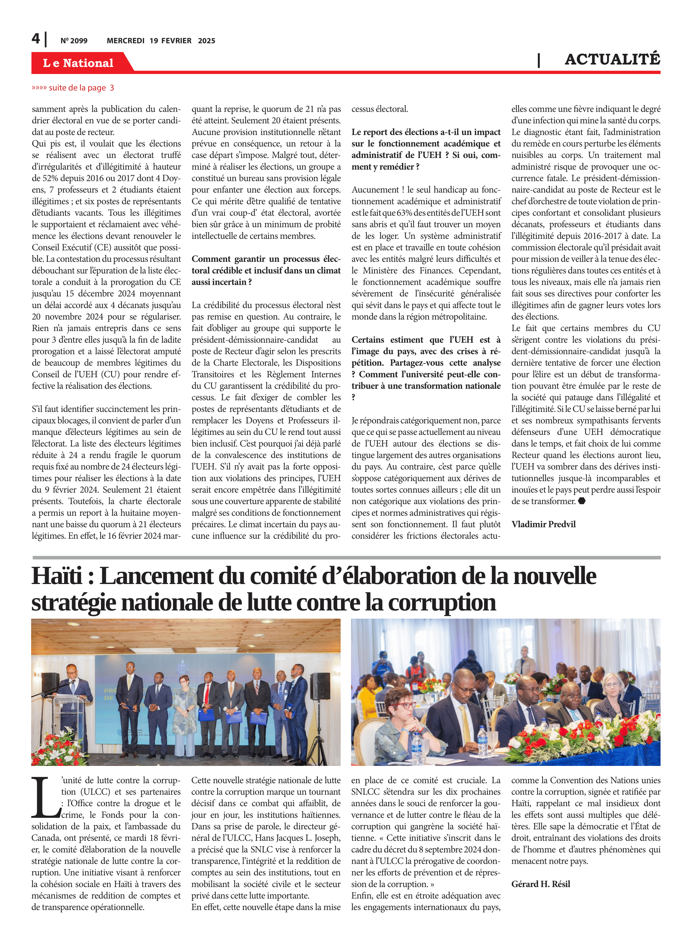 Page 4 de l'édition 2099