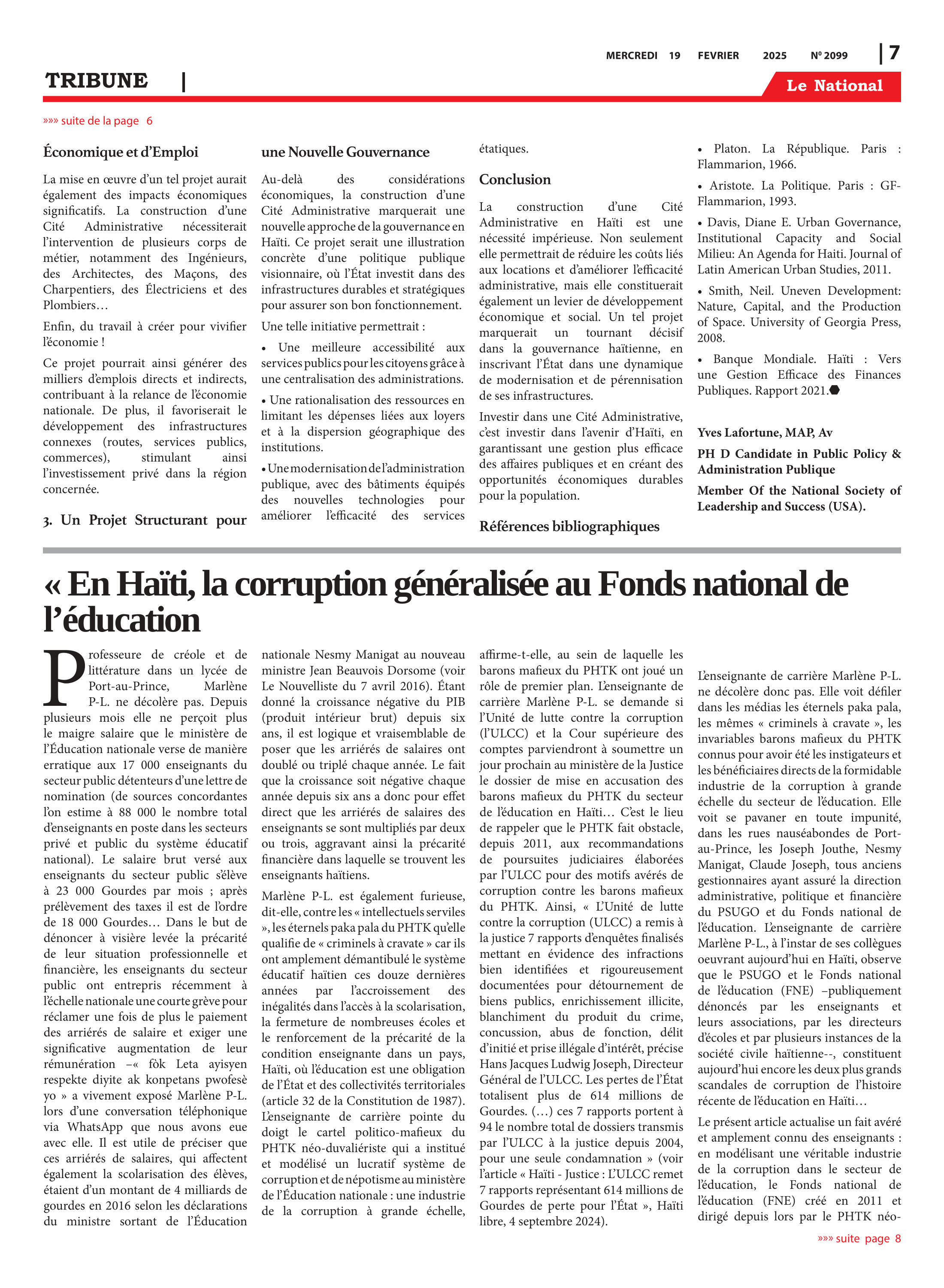Page 7 de l'édition 2099