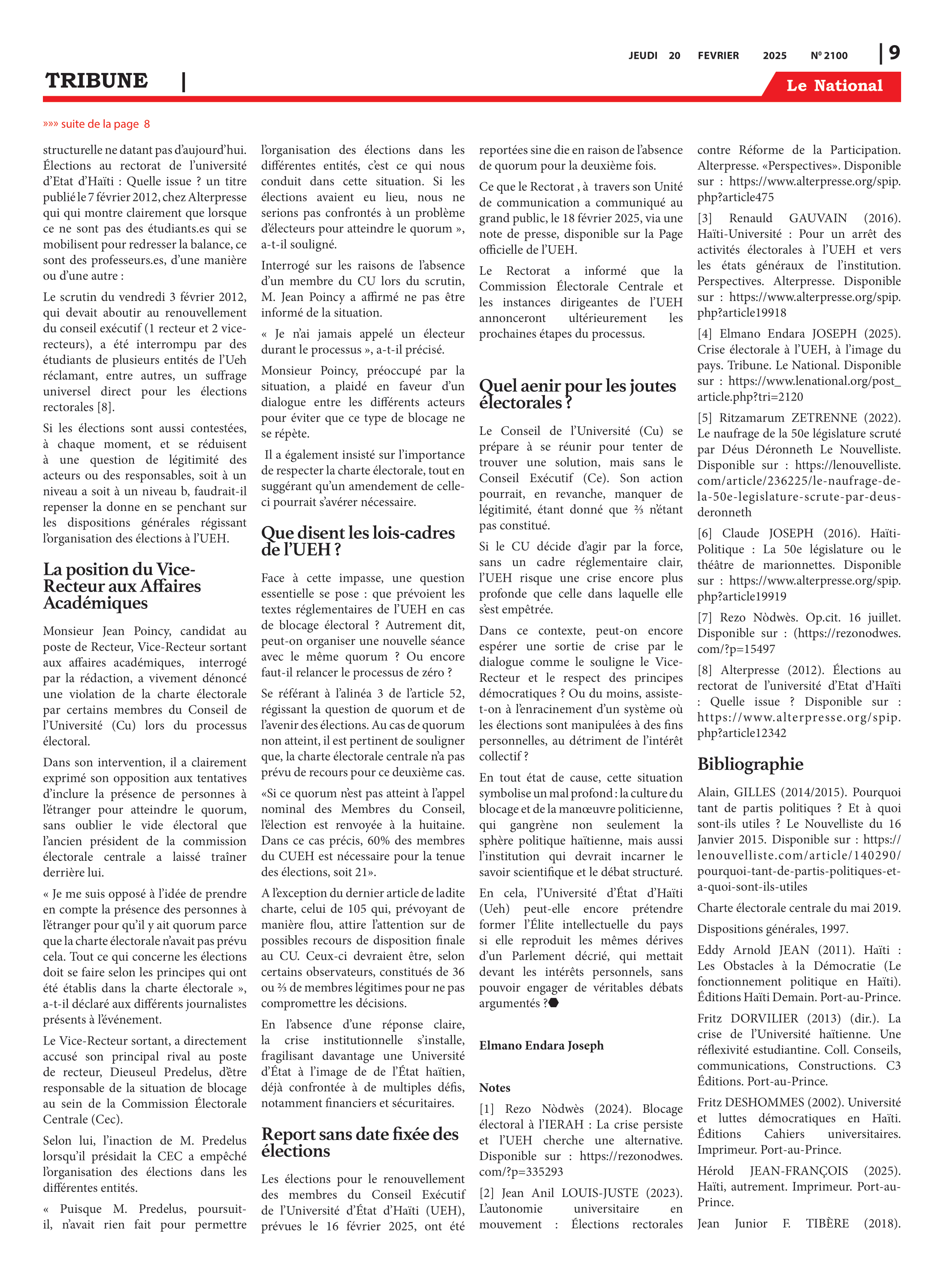 Page 9 de l'édition 2100