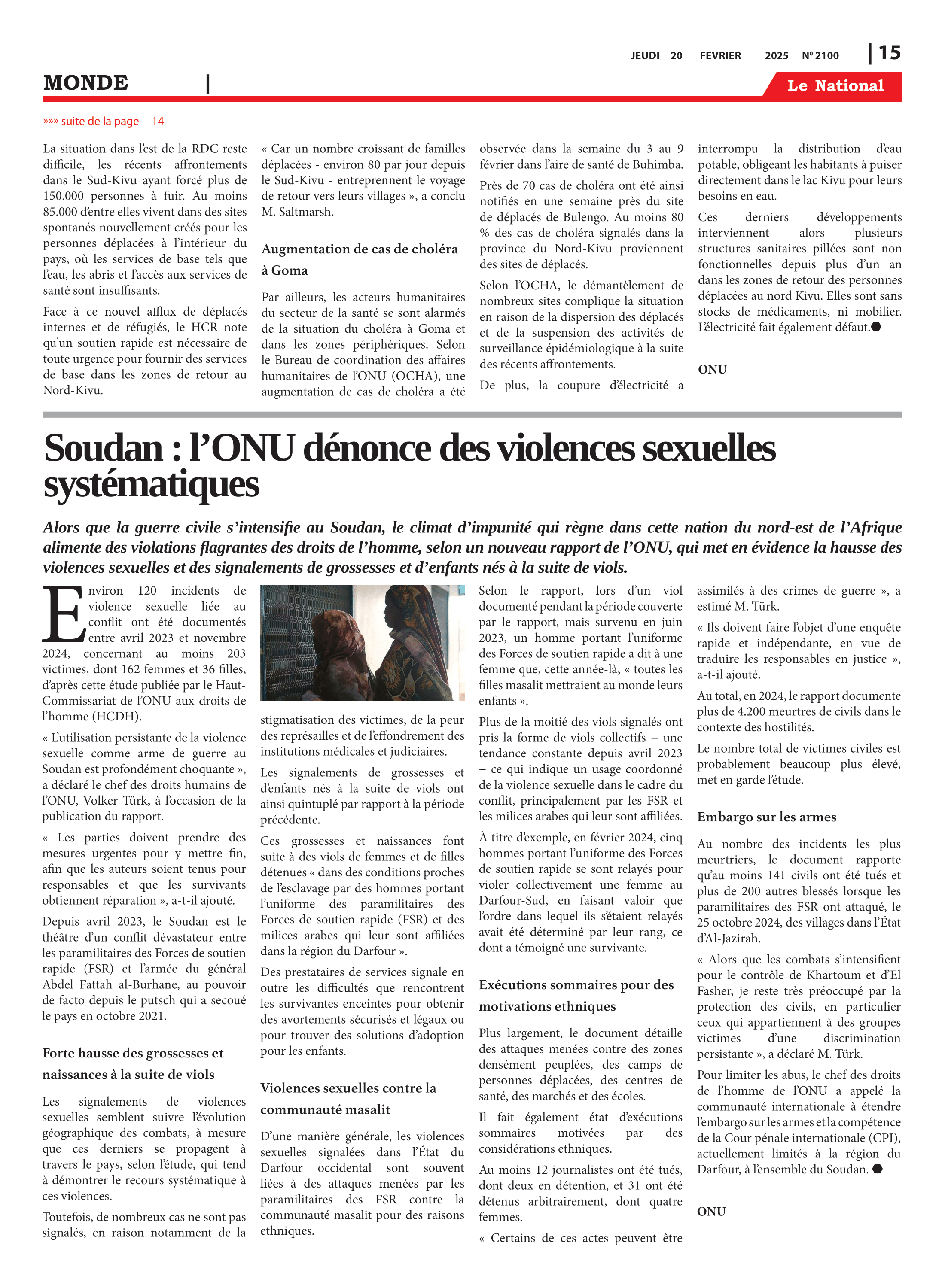 Page 15 de l'édition 2100