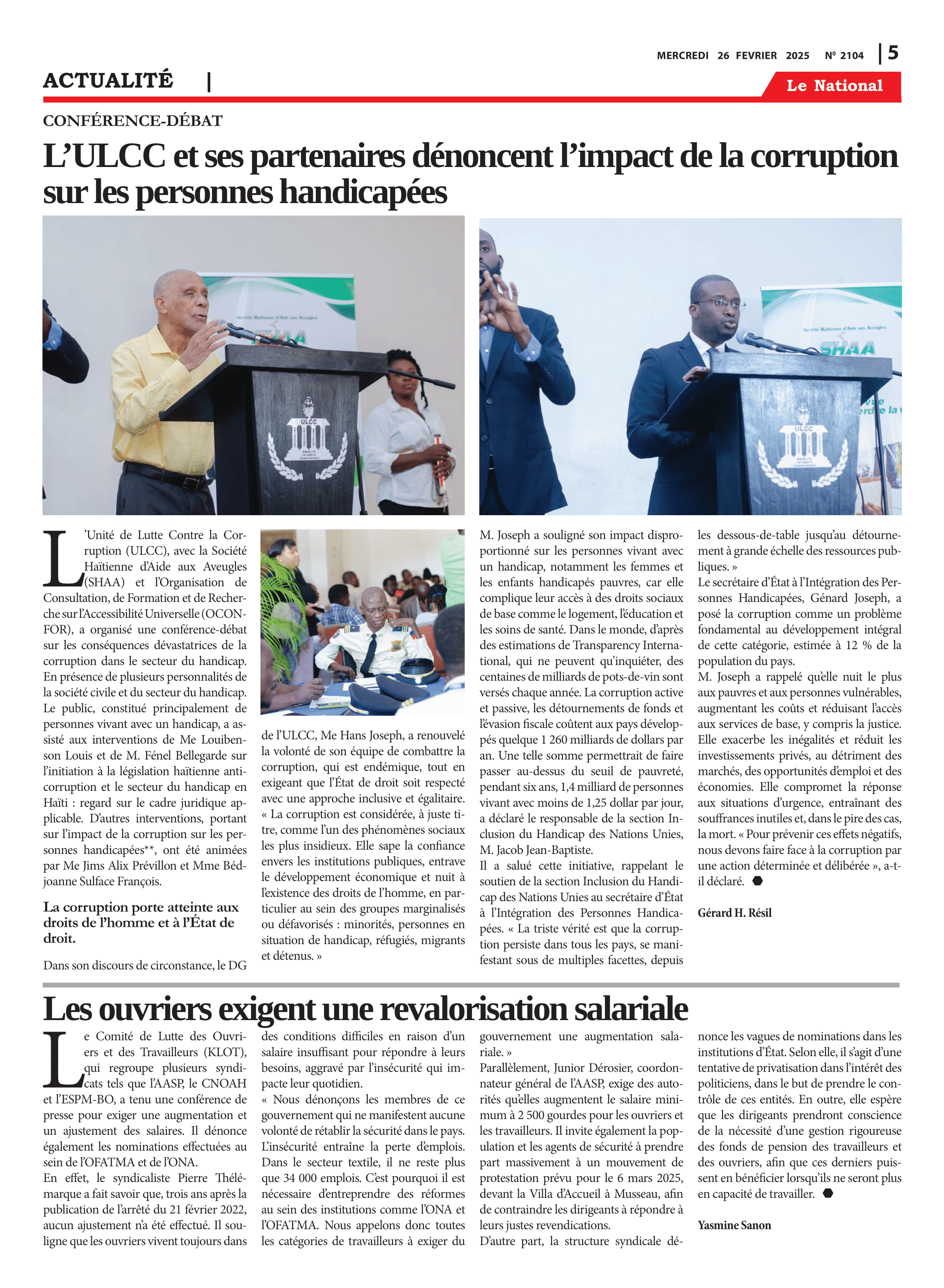 Page 5 de l'édition 2104