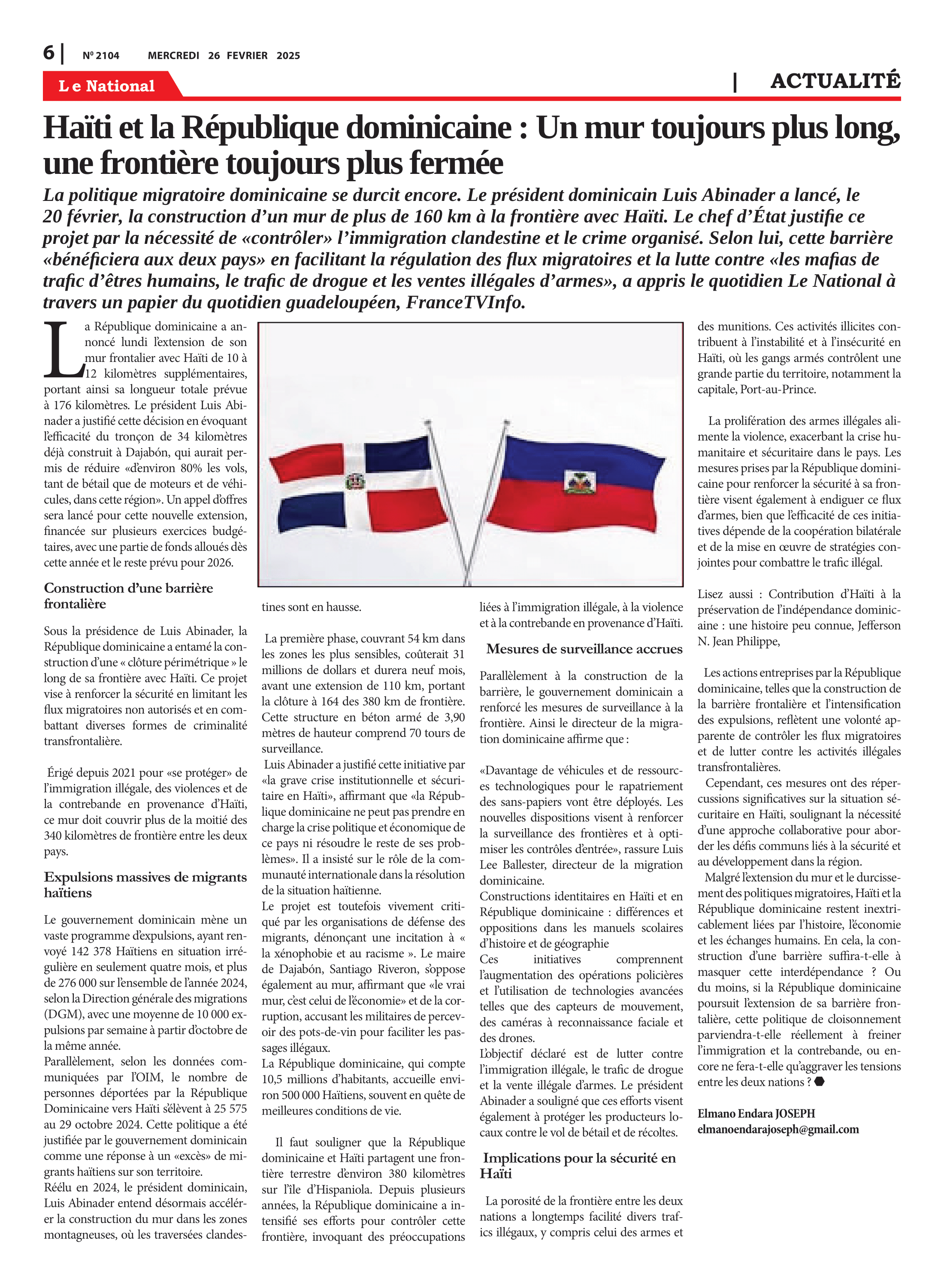 Page 6 de l'édition 2104