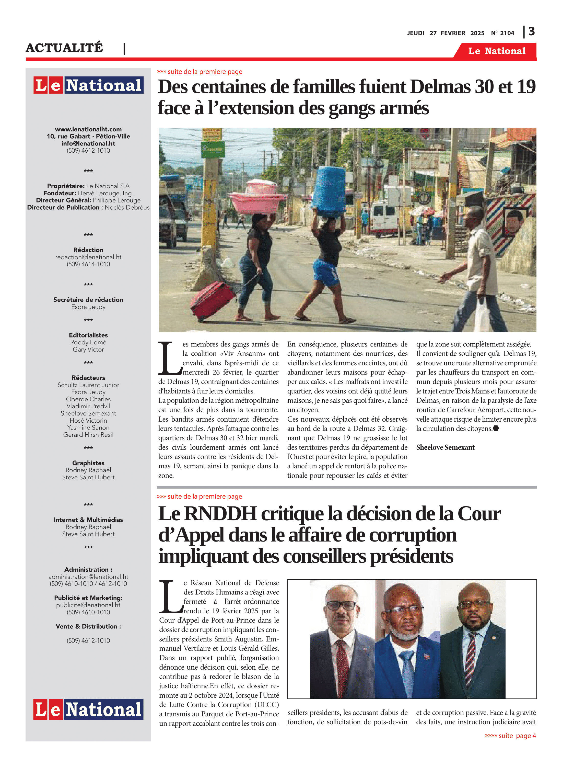 Page 3 de l'édition 2105