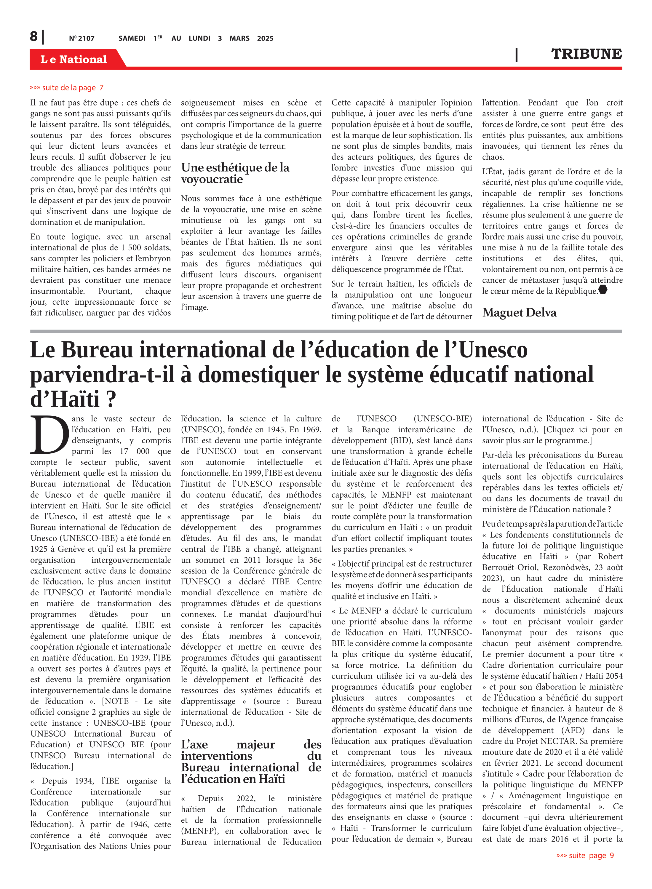 Page 8 de l'édition 2107
