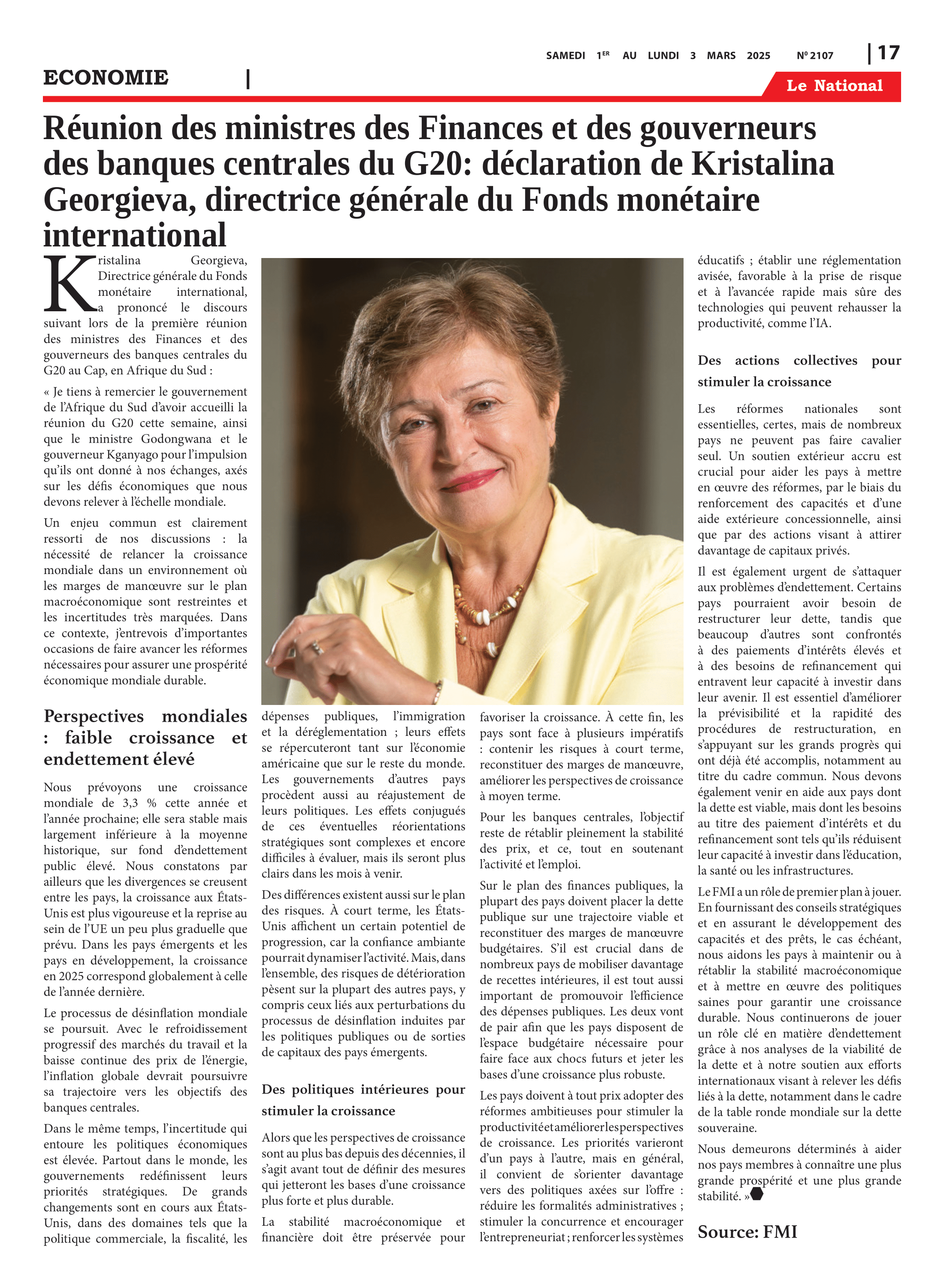 Page 17 de l'édition 2107