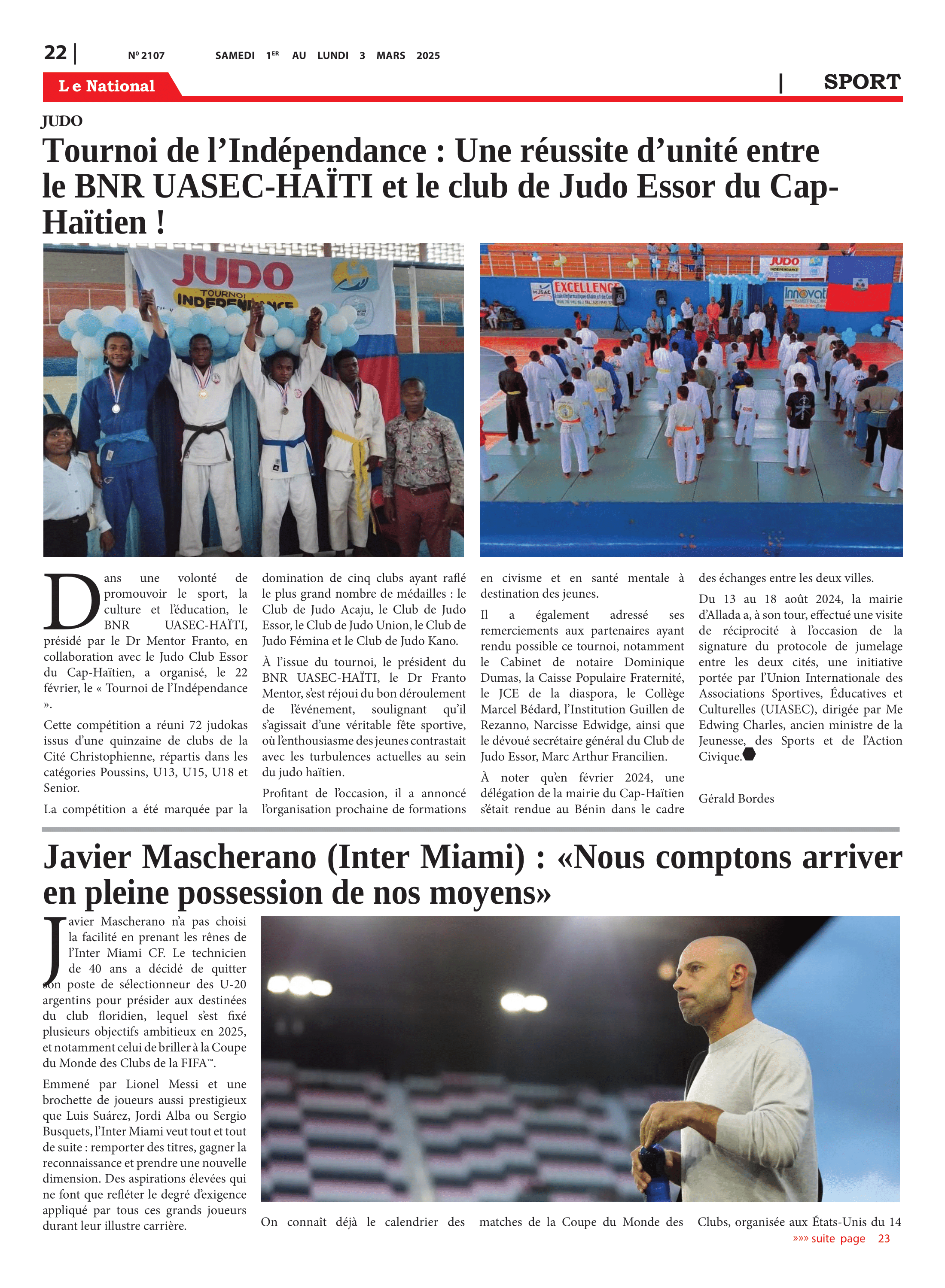 Page 22 de l'édition 2107
