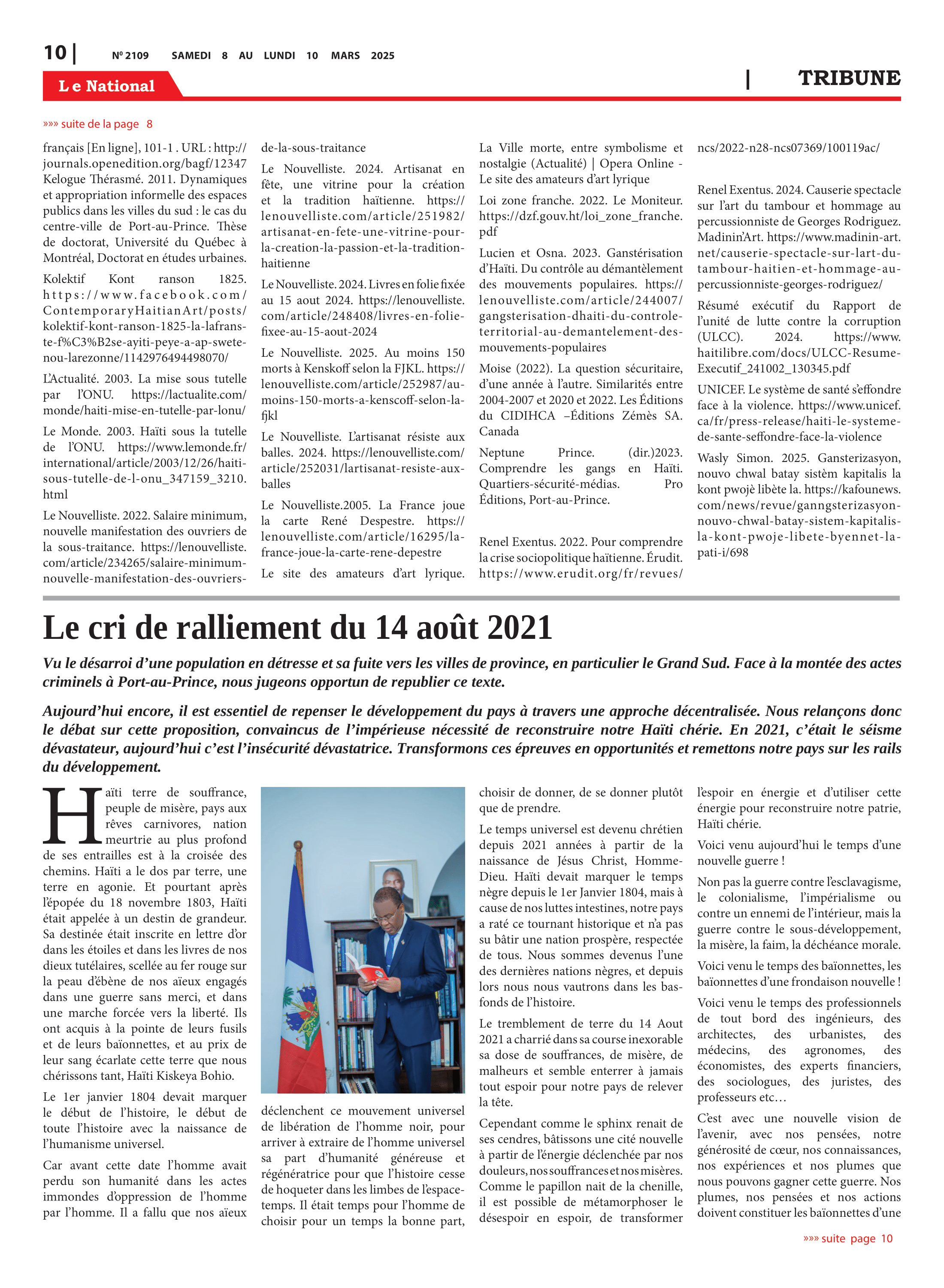 Page 10 de l'édition 2109