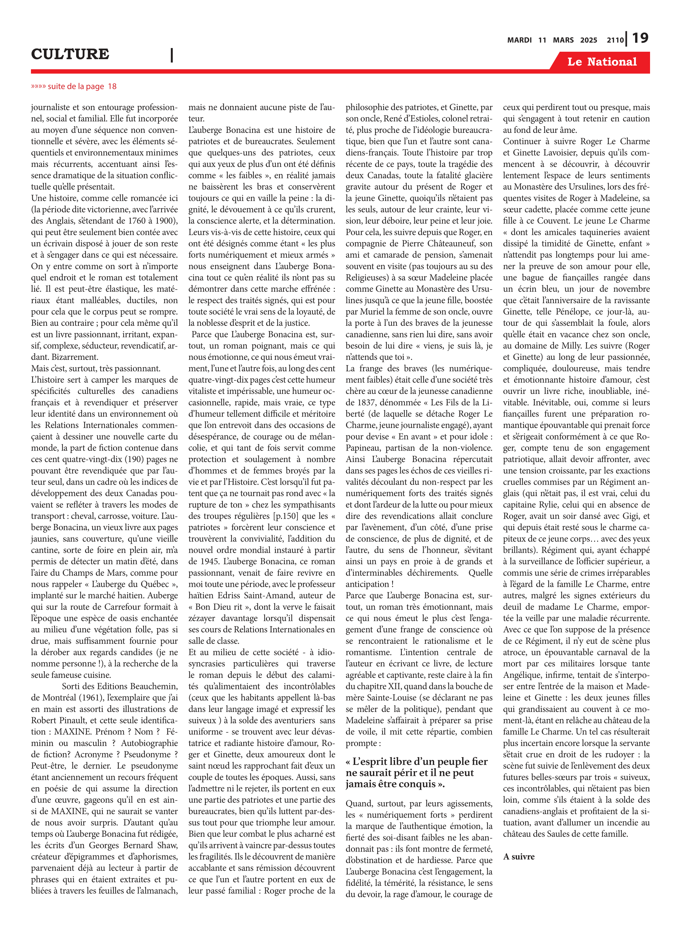 Page 19 de l'édition 2110