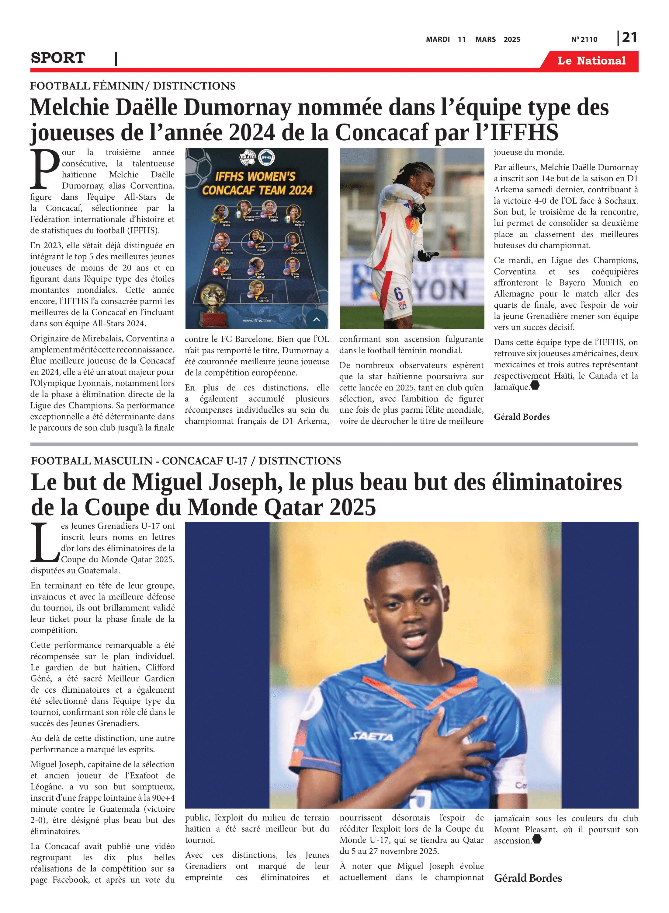 Page 21 de l'édition 2110