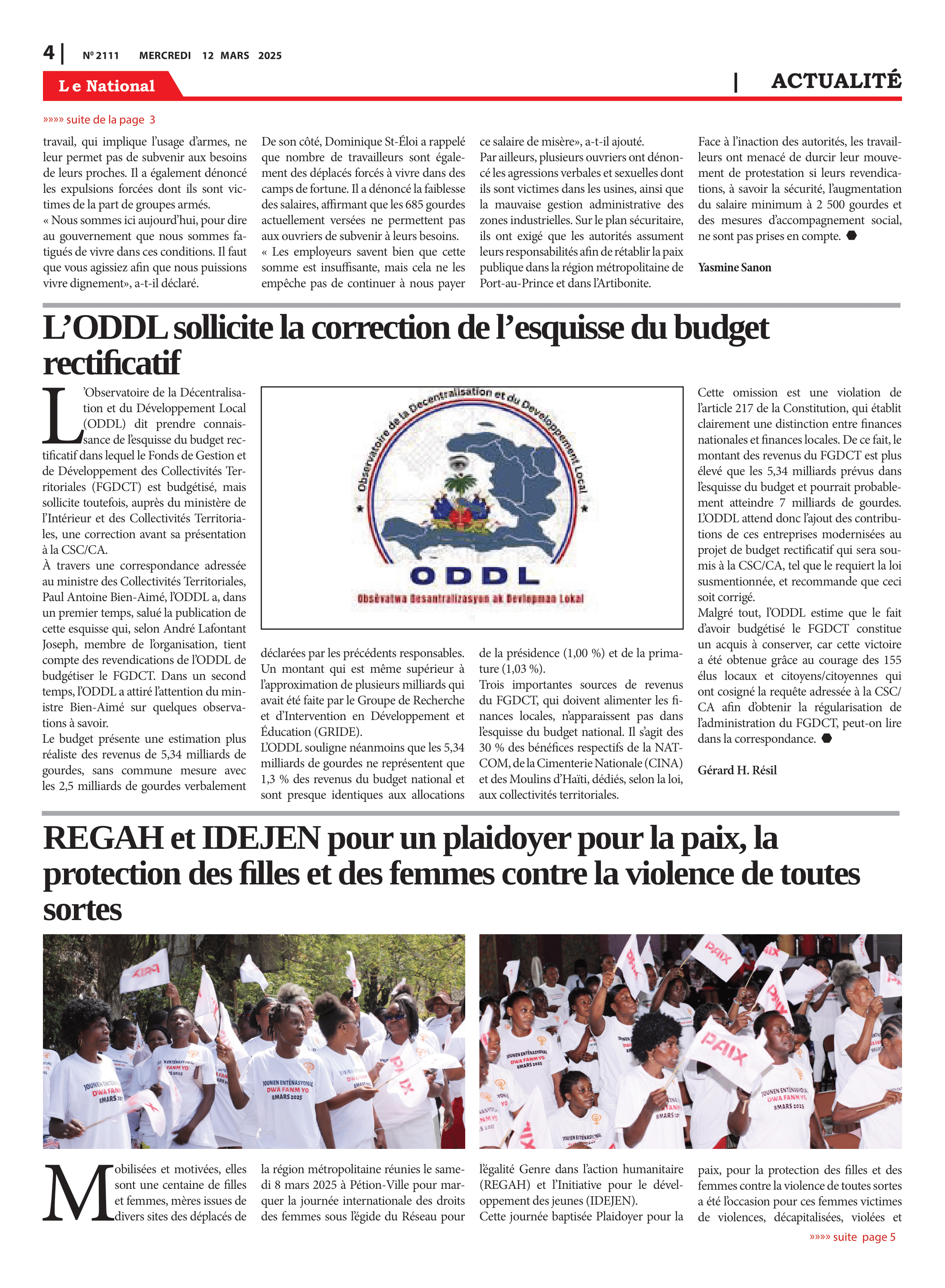 Page 4 de l'édition 2111
