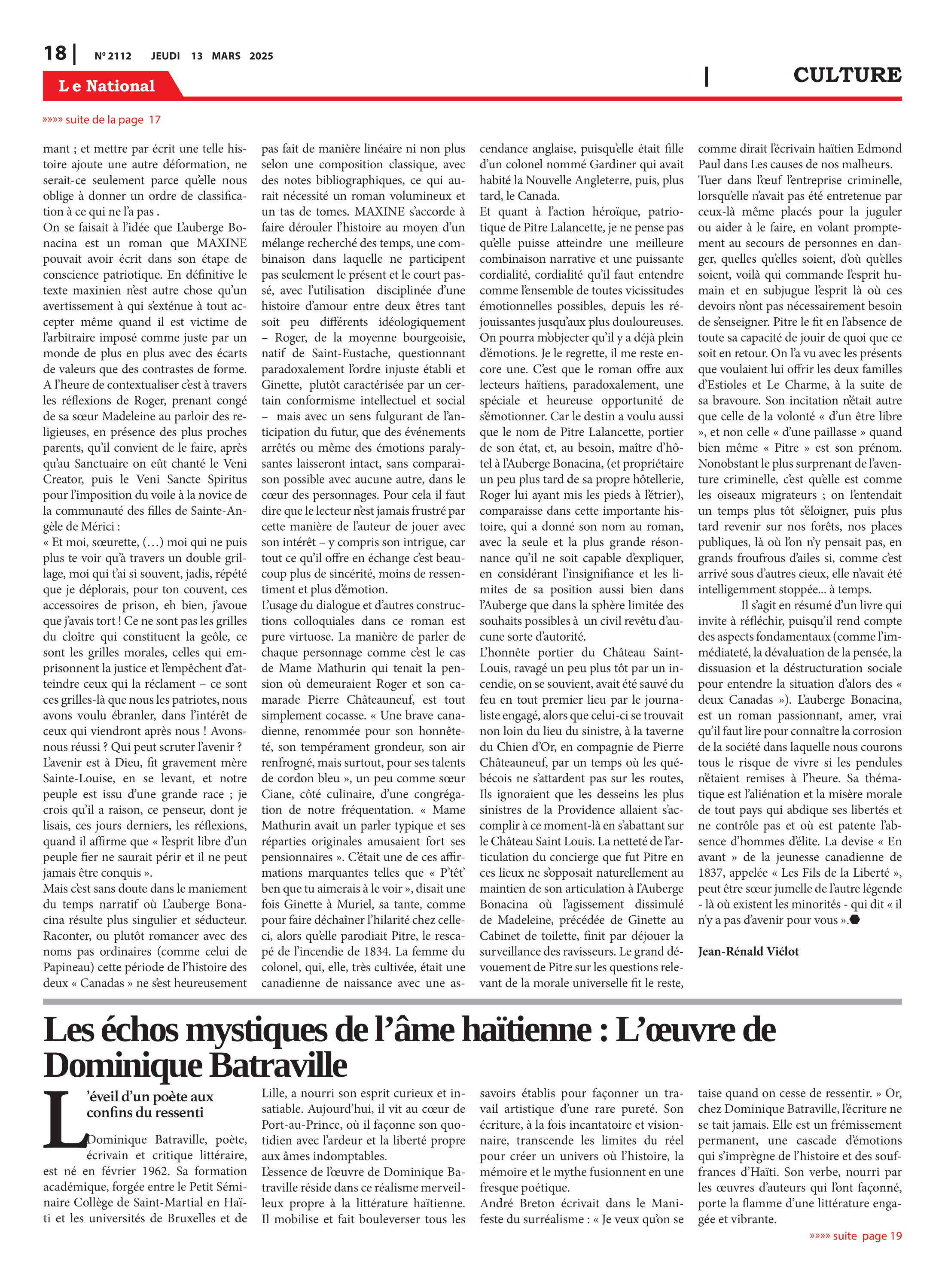 Page 18 de l'édition 2112