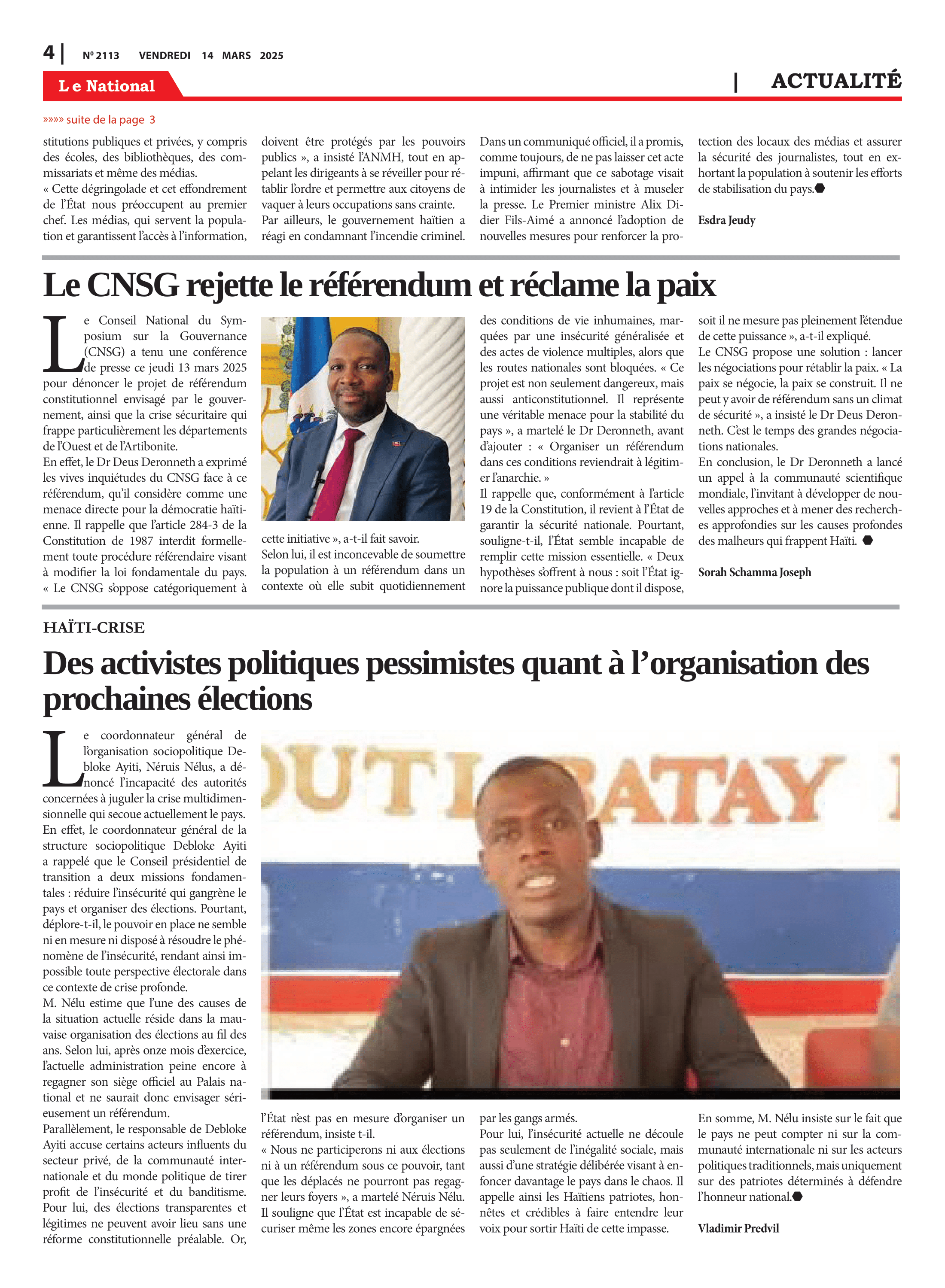 Page 4 de l'édition 2113