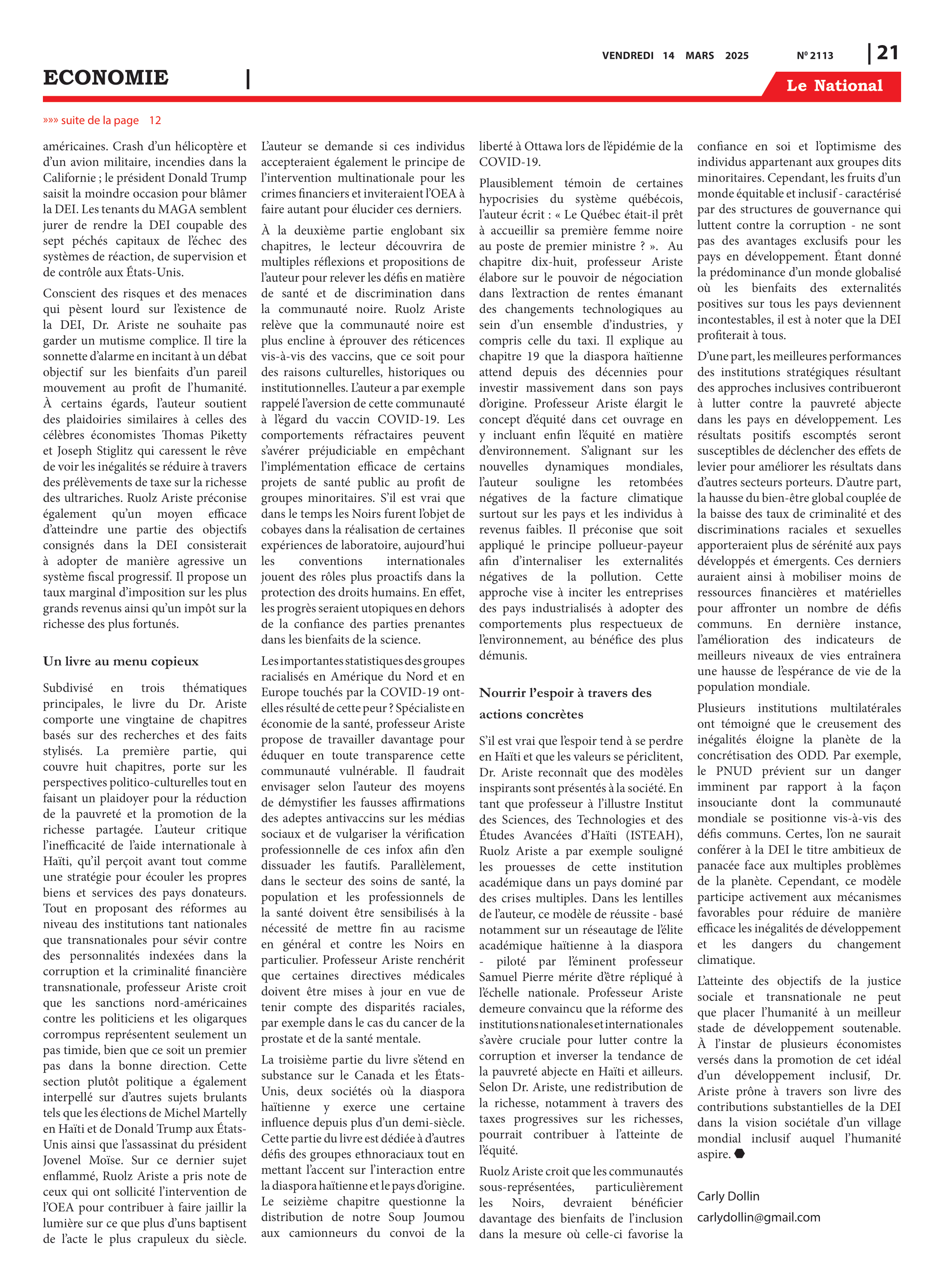 Page 21 de l'édition 2113