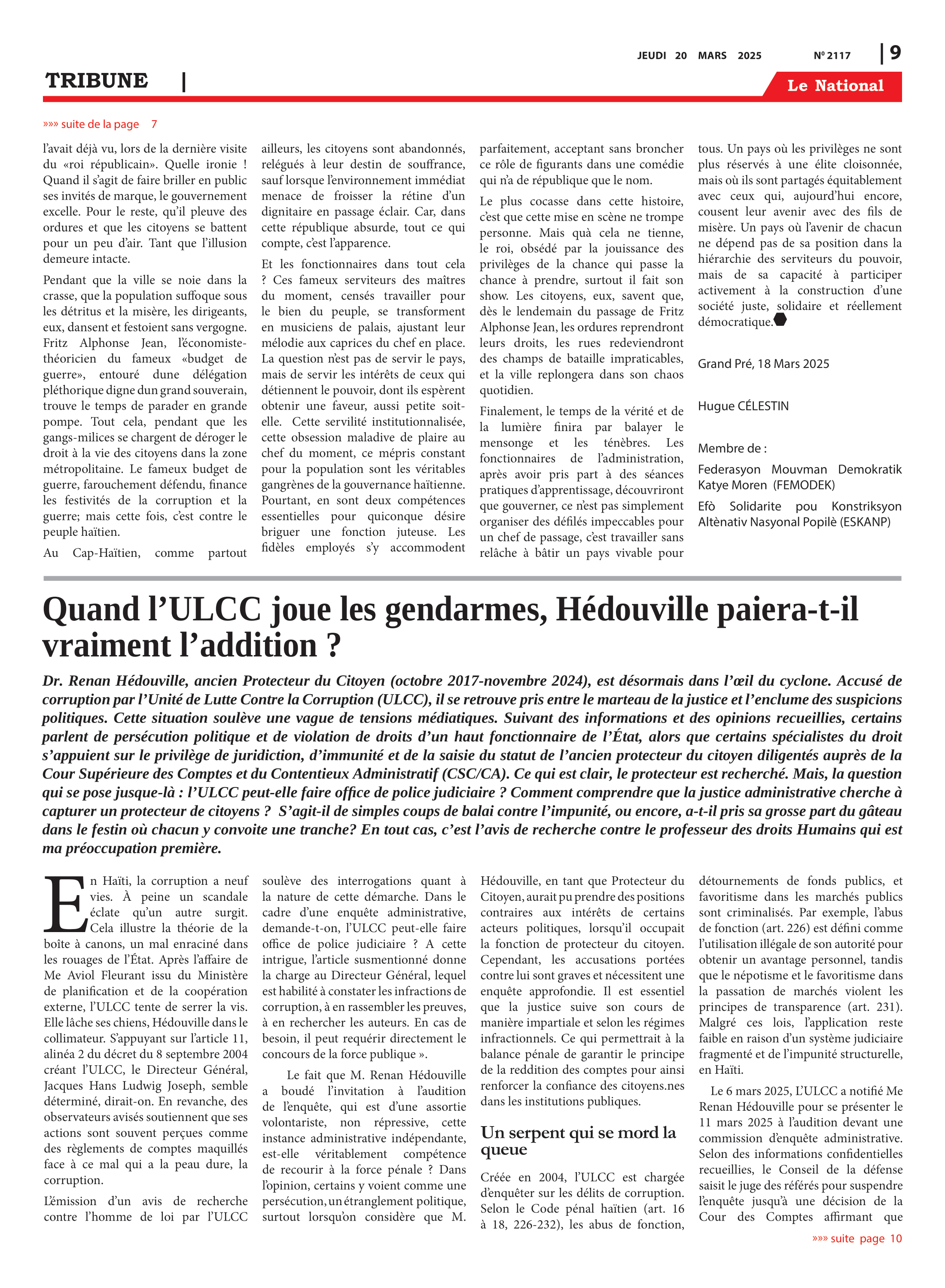 Page 9 de l'édition 2117