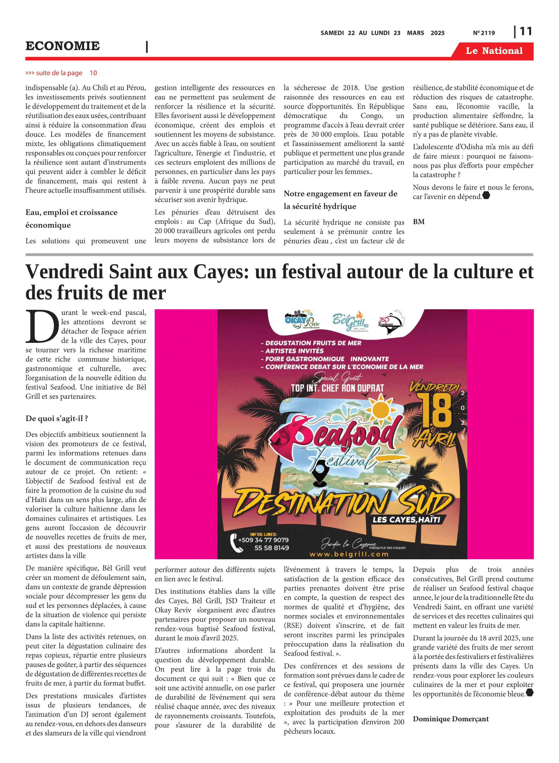 Page 11 de l'édition 2119