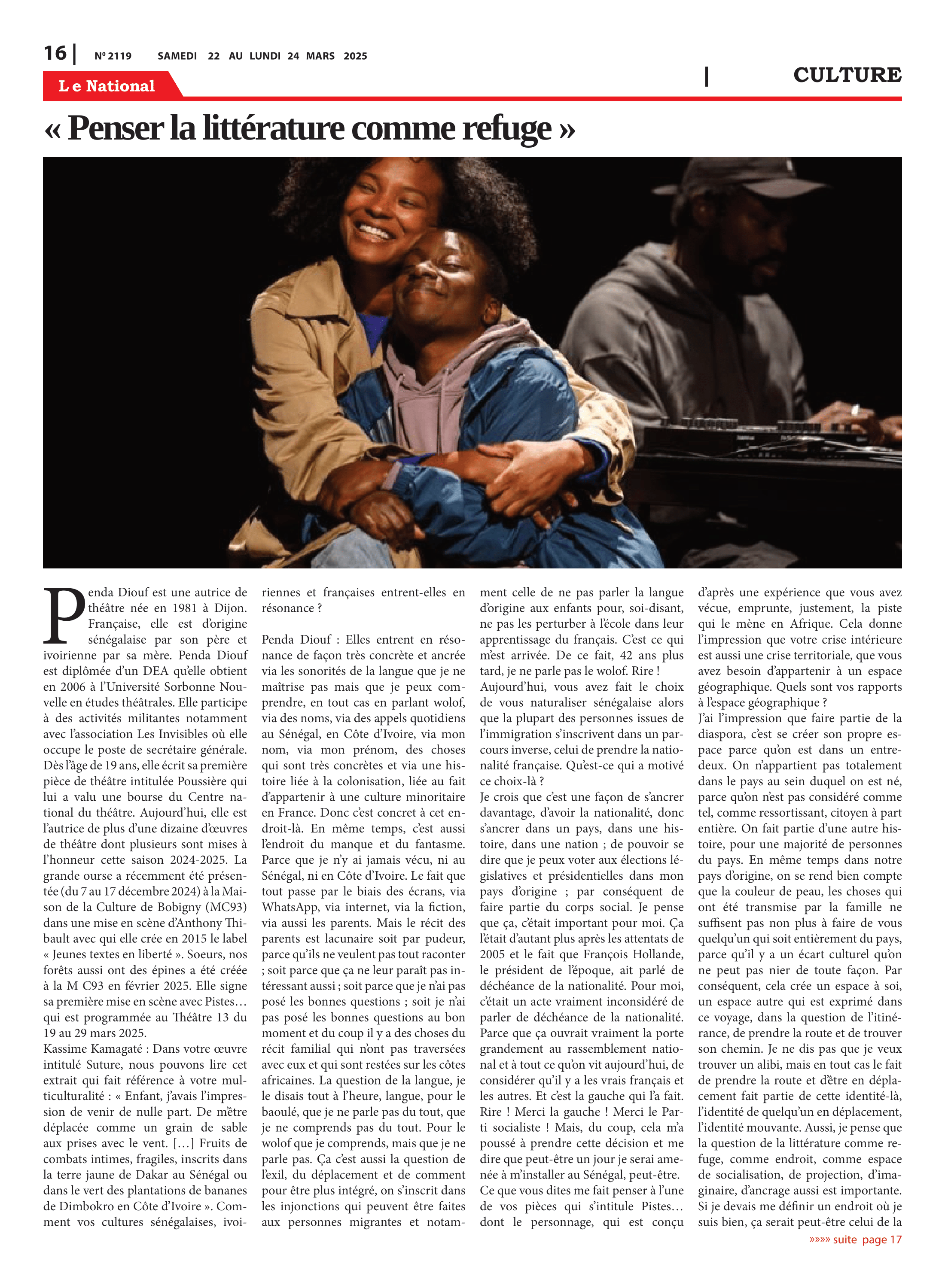 Page 16 de l'édition 2119
