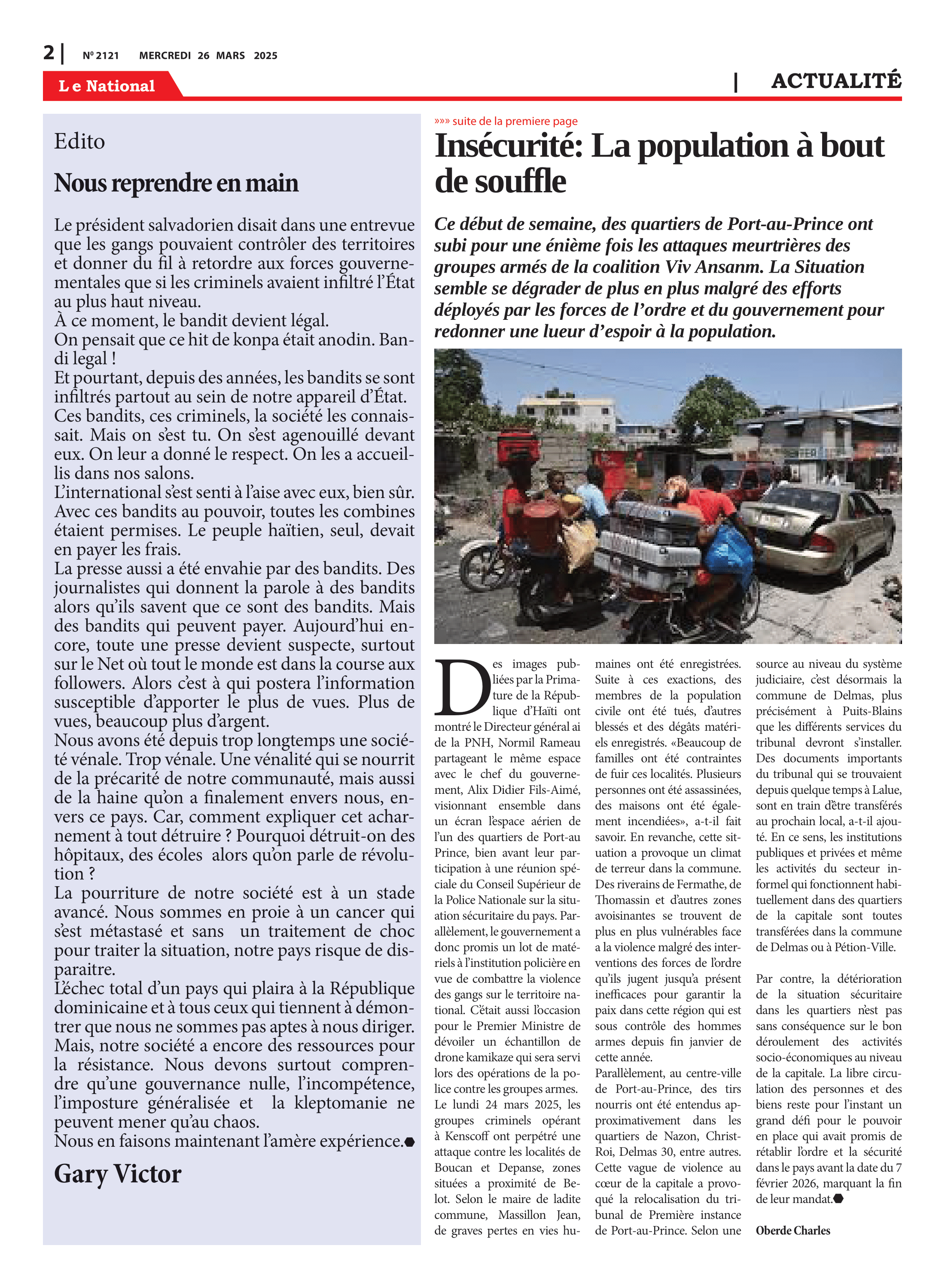 Page 2 de l'édition 2121