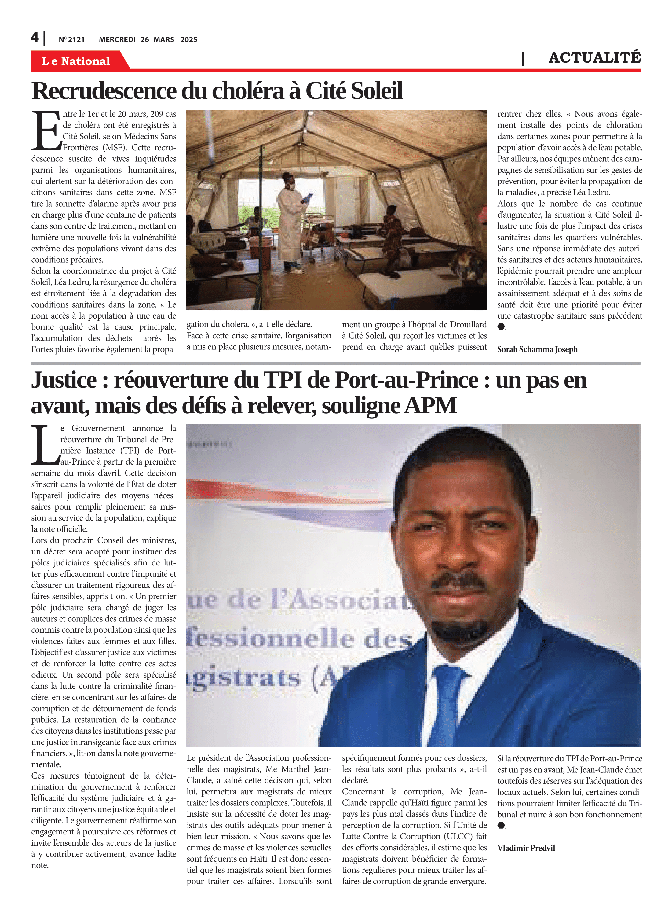 Page 4 de l'édition 2121