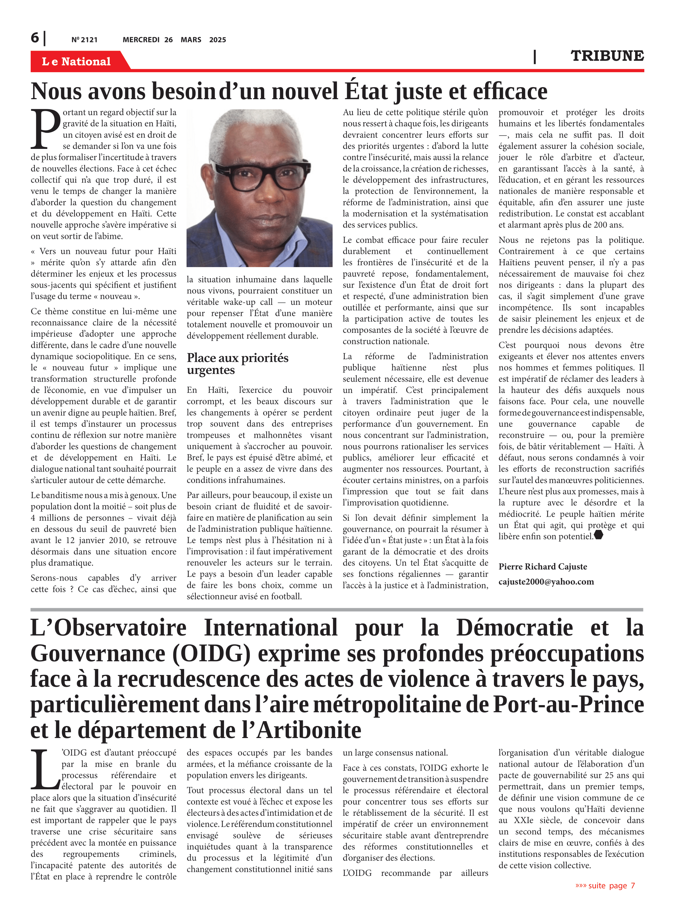 Page 6 de l'édition 2121