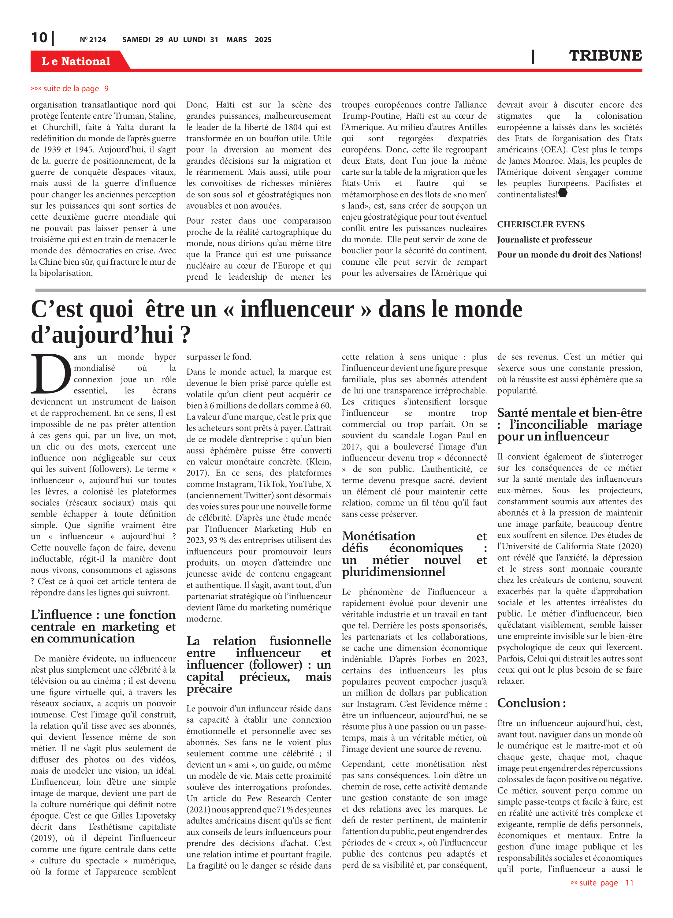 Page 10 de l'édition 2124