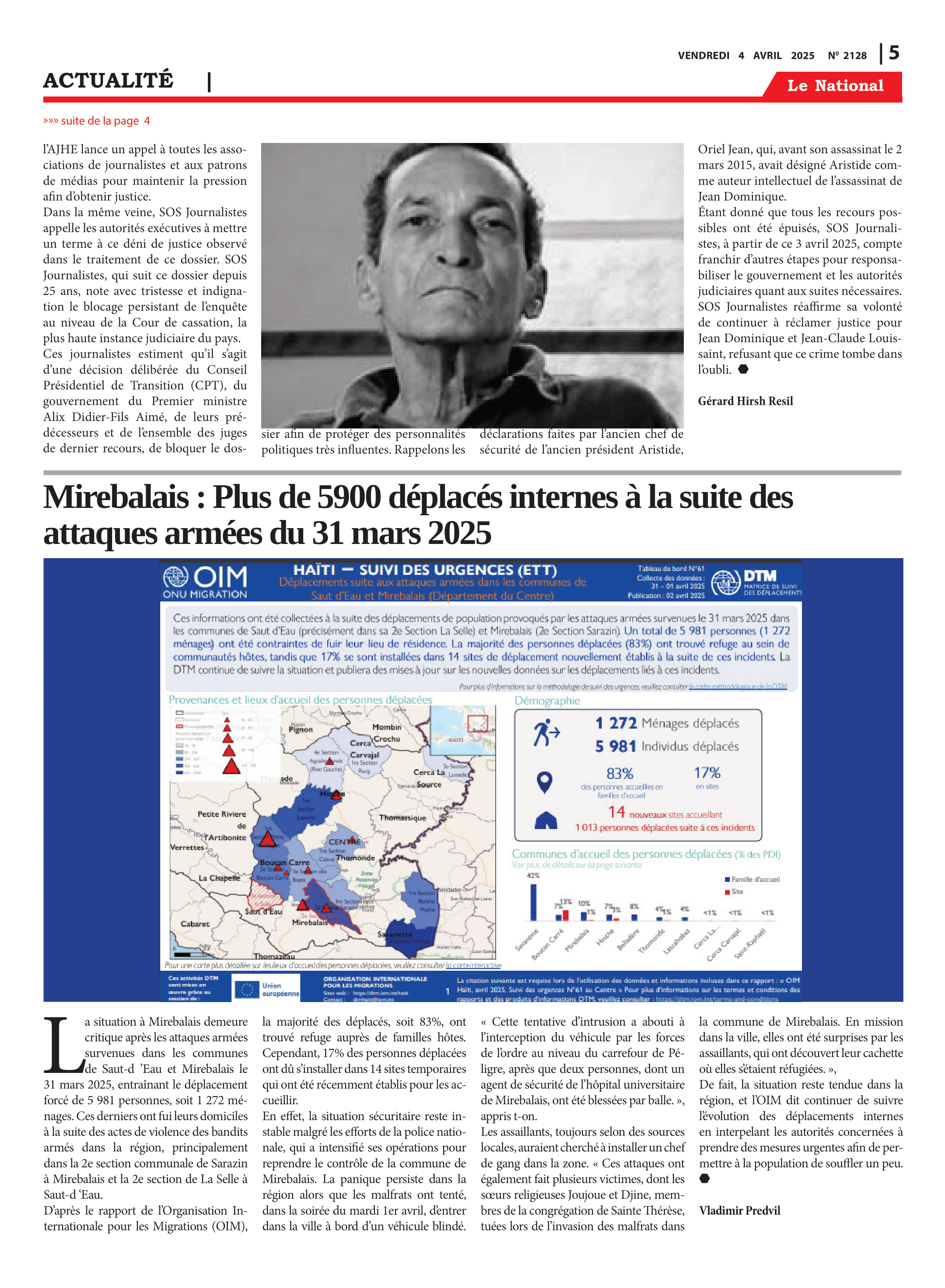 Page 5 de l'édition 2128