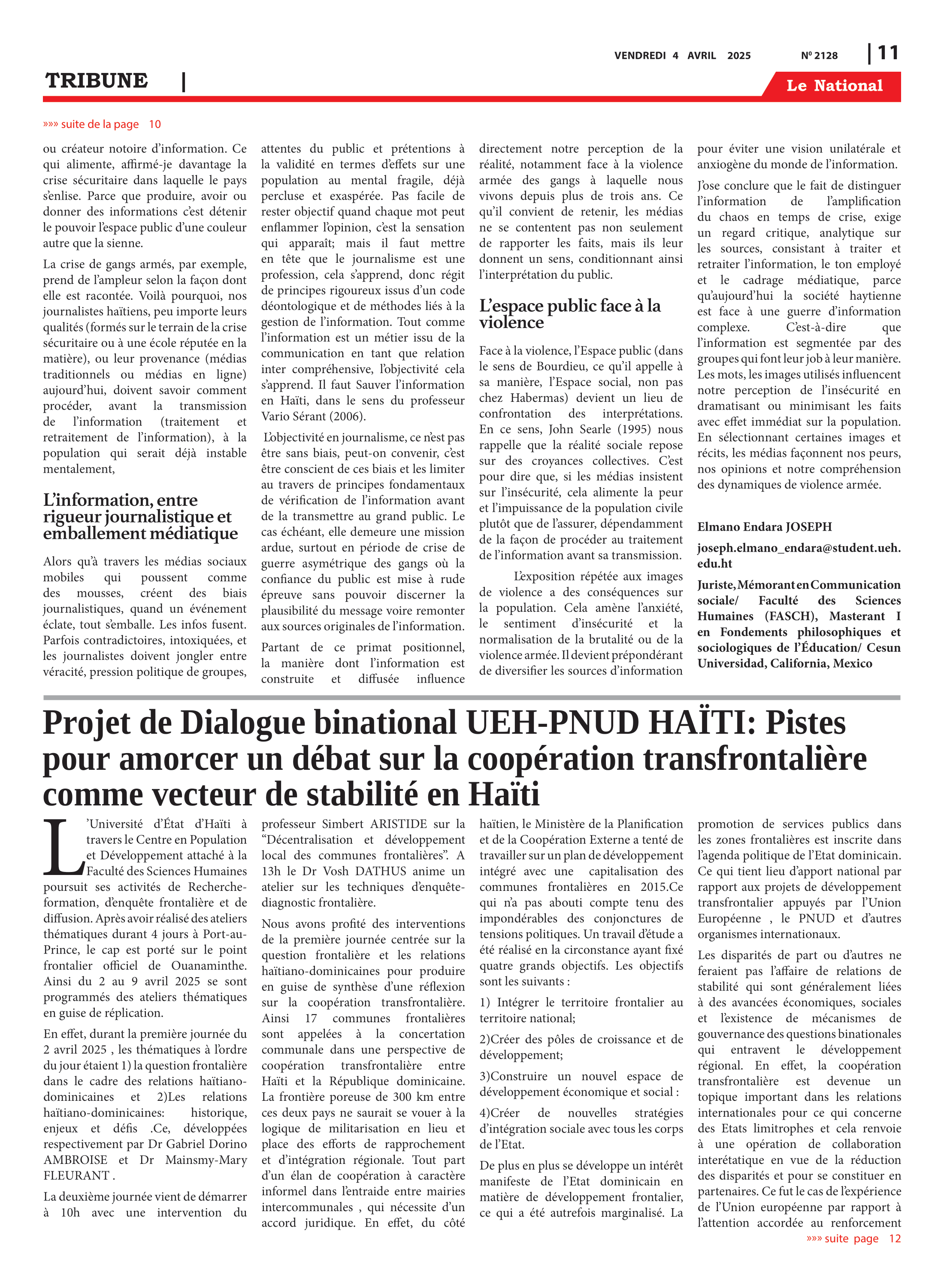 Page 11 de l'édition 2128