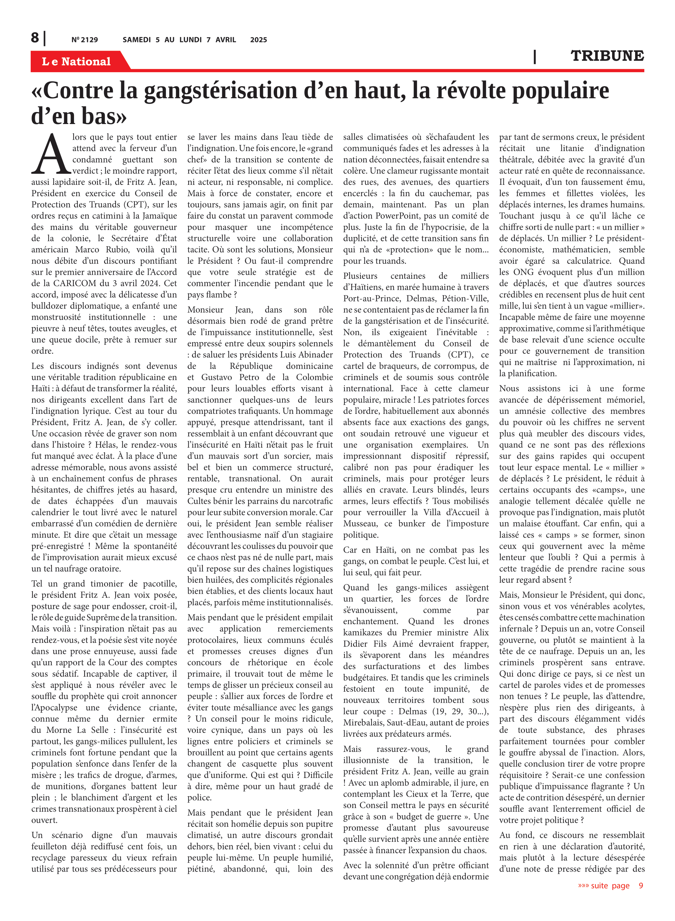 Page 8 de l'édition 2129